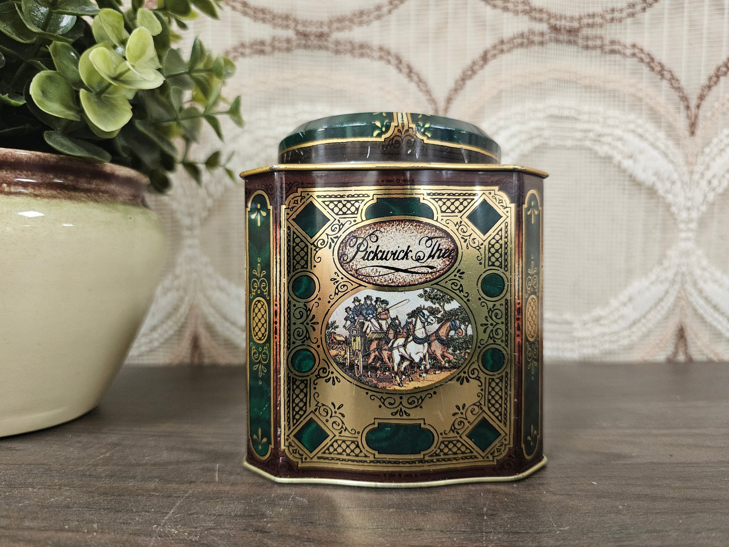 Douwe Egberts Pickwick thee blik groen