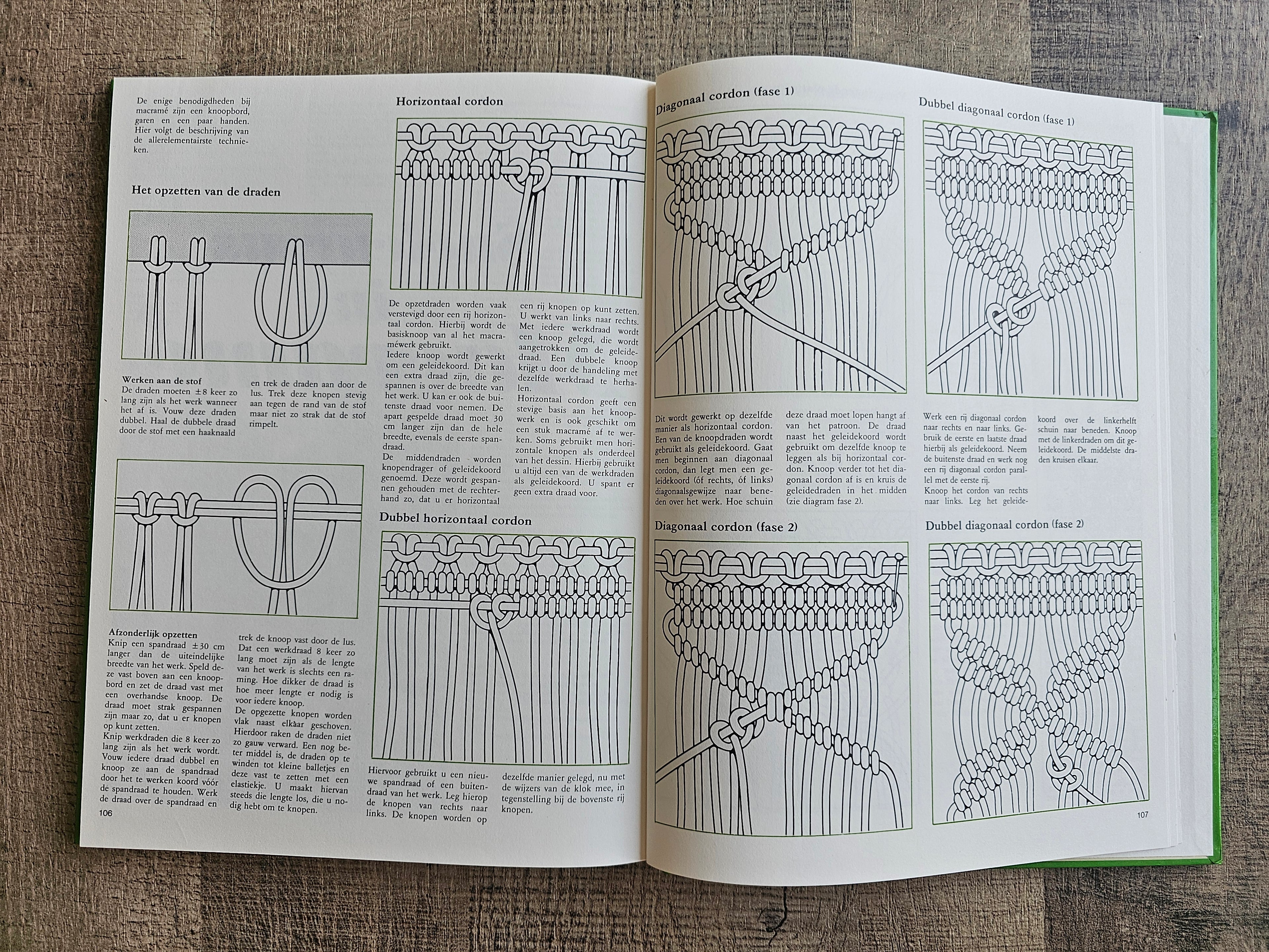 Bezig zijn met macramé - J.H.M. van Amelsvoort - uitgeverij Helmond.
