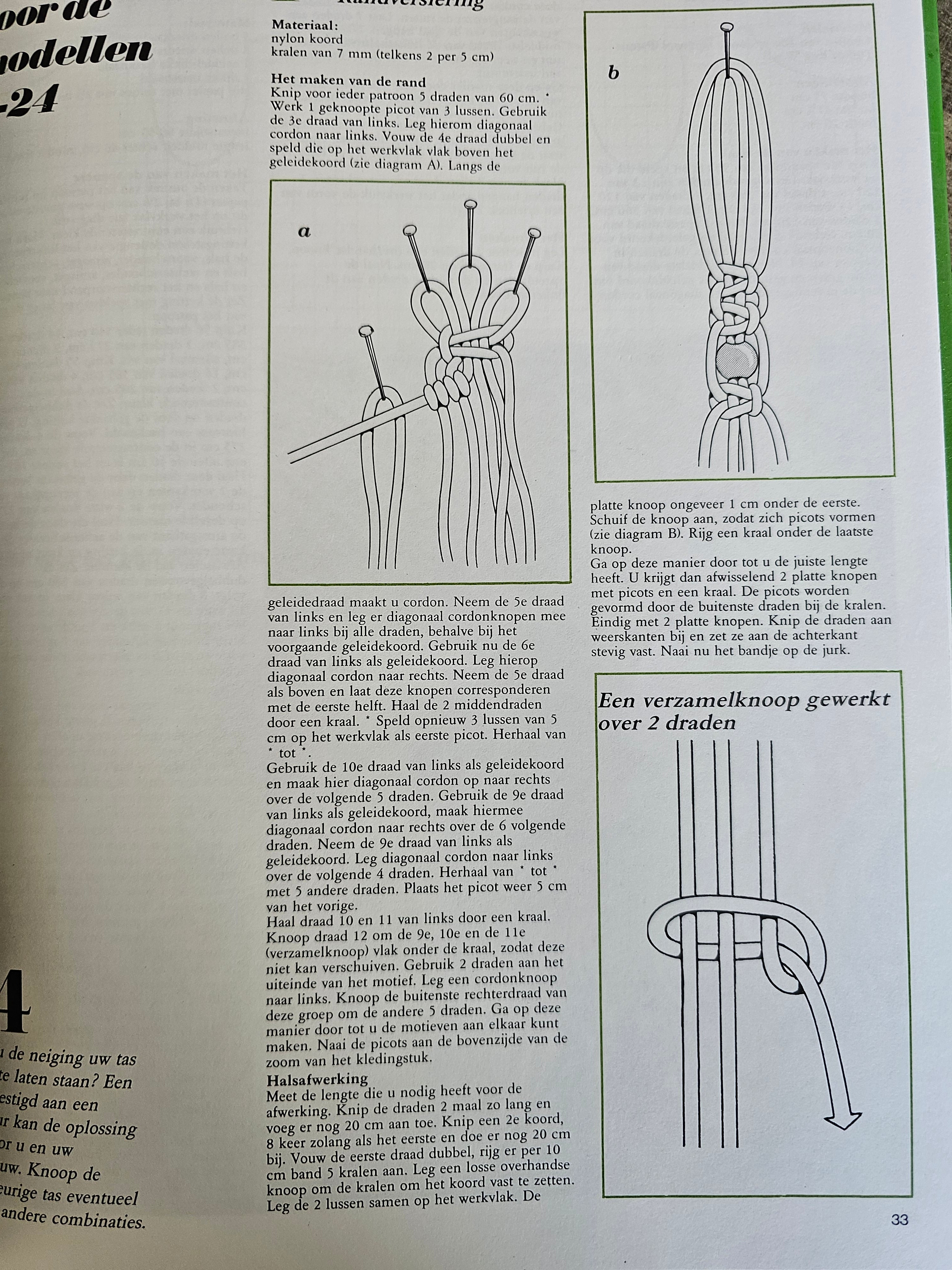 Bezig zijn met macramé - J.H.M. van Amelsvoort - uitgeverij Helmond.