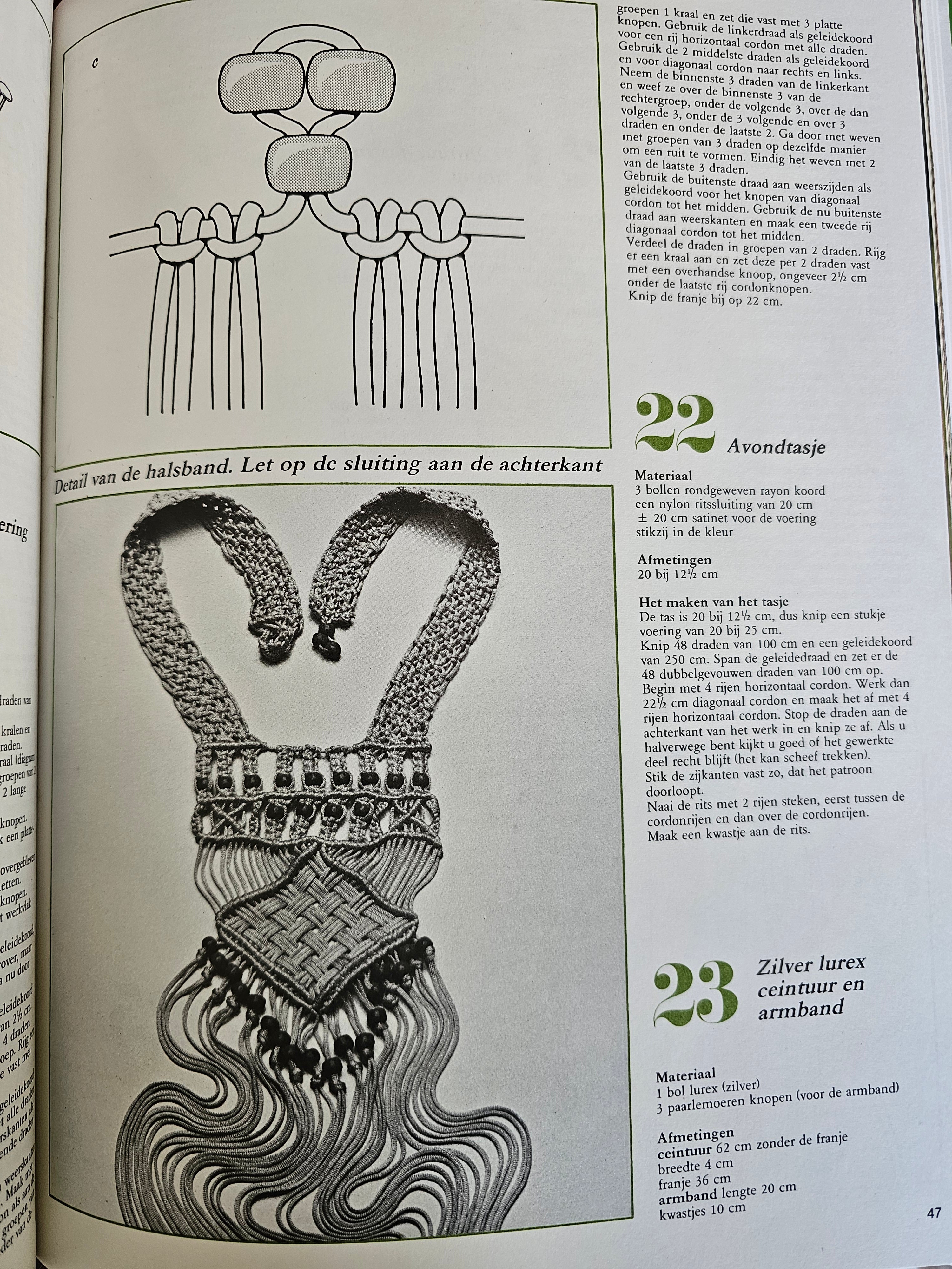 Bezig zijn met macramé - J.H.M. van Amelsvoort - uitgeverij Helmond.