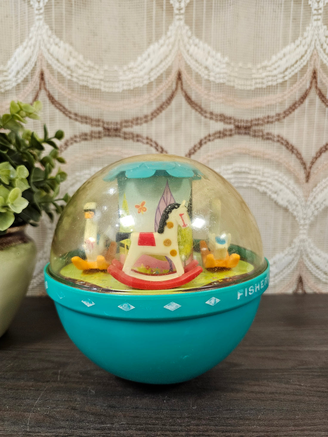 Vintage speelgoed Fisher price roly poly chime bal