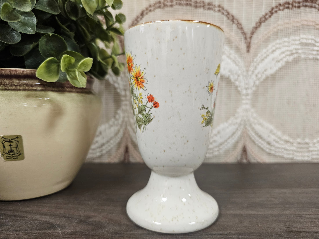 Wildflower hoge koffiebeker oranje bloemen