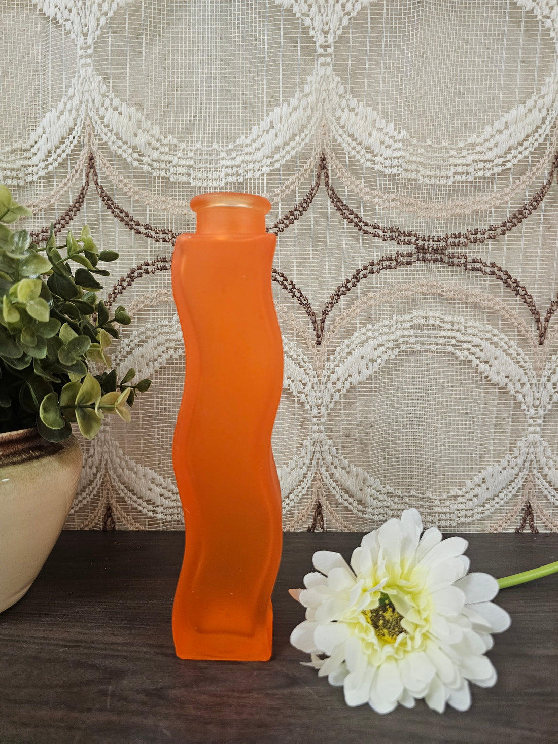 Ikea Skämt golvend vaasje oranje