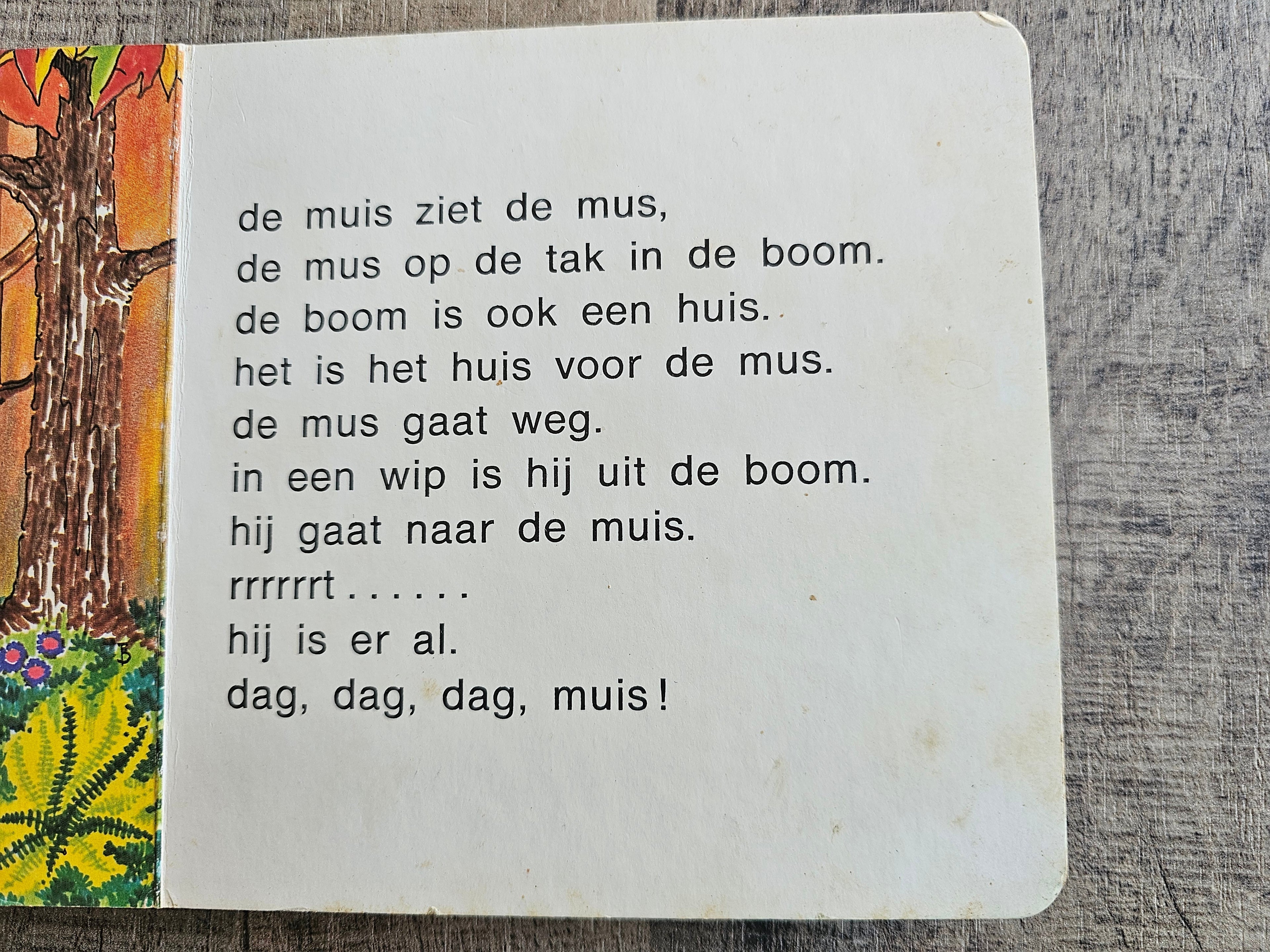 Botjes boekje 8 "de mus en de muis" vintage kinderboekje deel 8