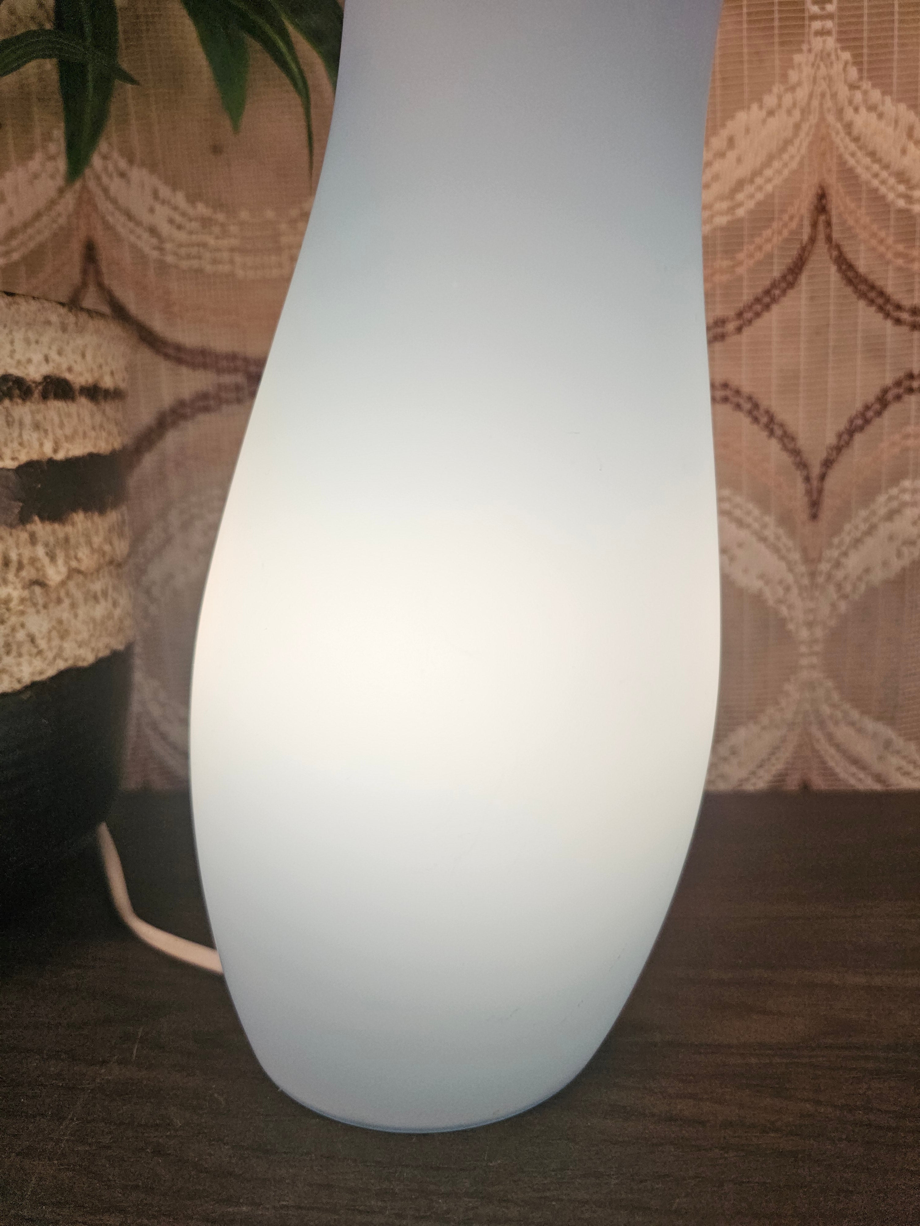 Ikea Mylonit glazen lamp blauw
