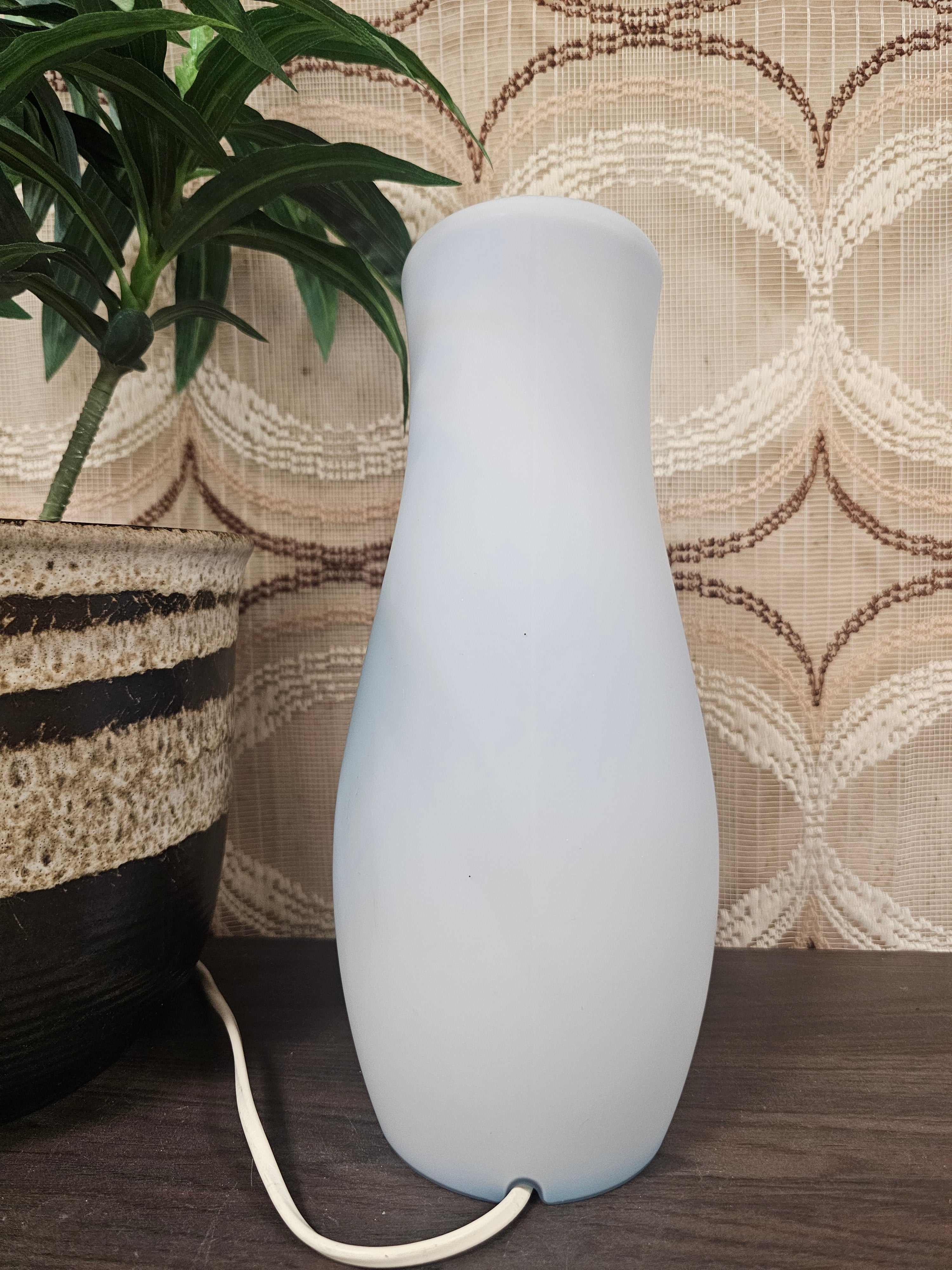 Ikea Mylonit glazen lamp blauw