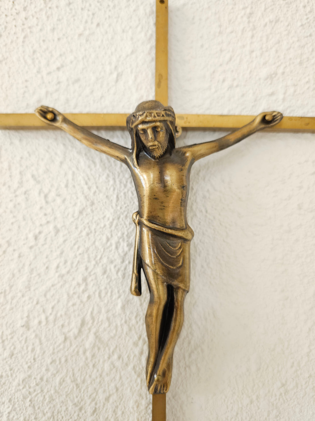 Messing crucifix 30 cm