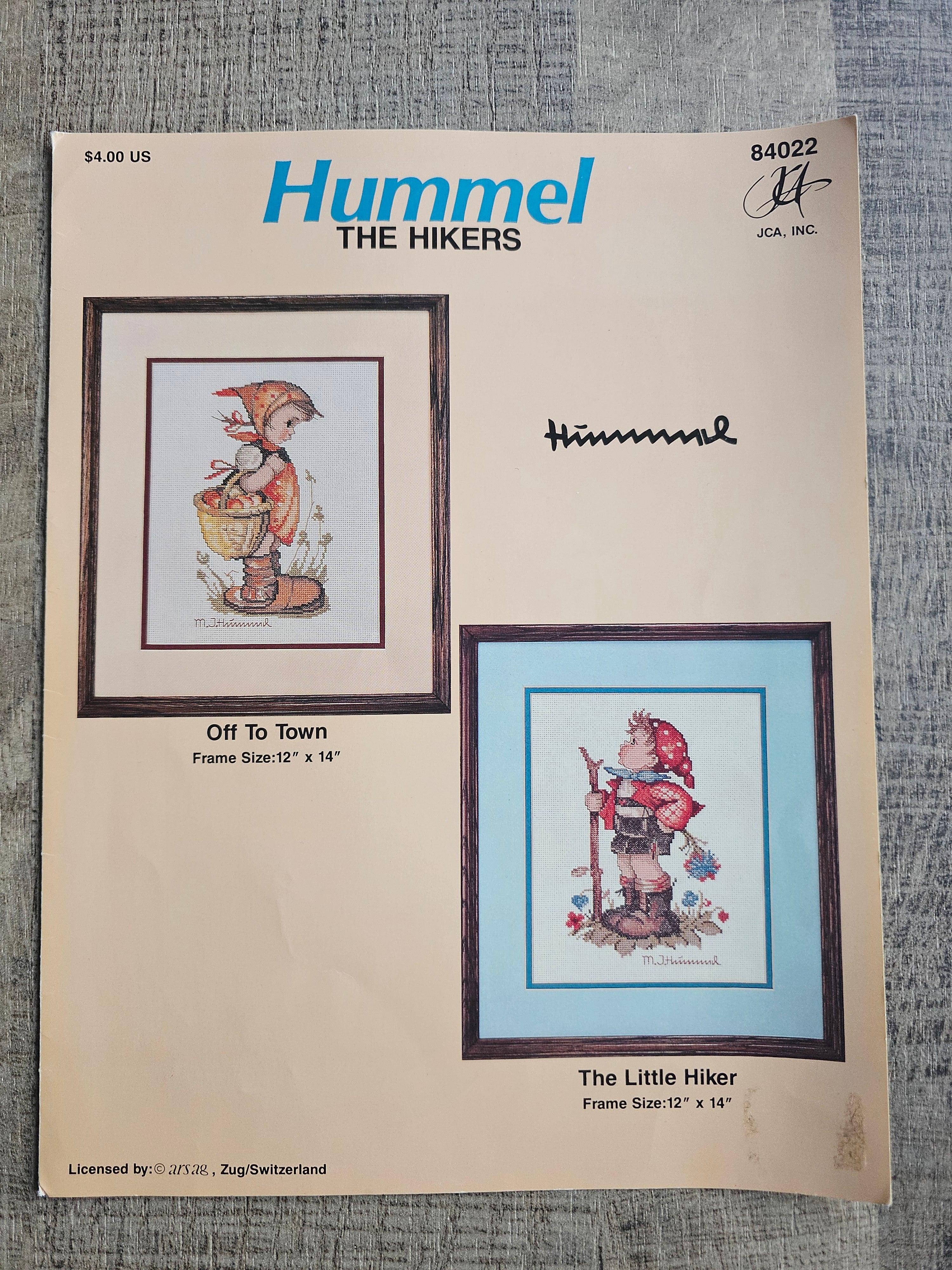 Hummel borduurpatroon kruissteek The hikers