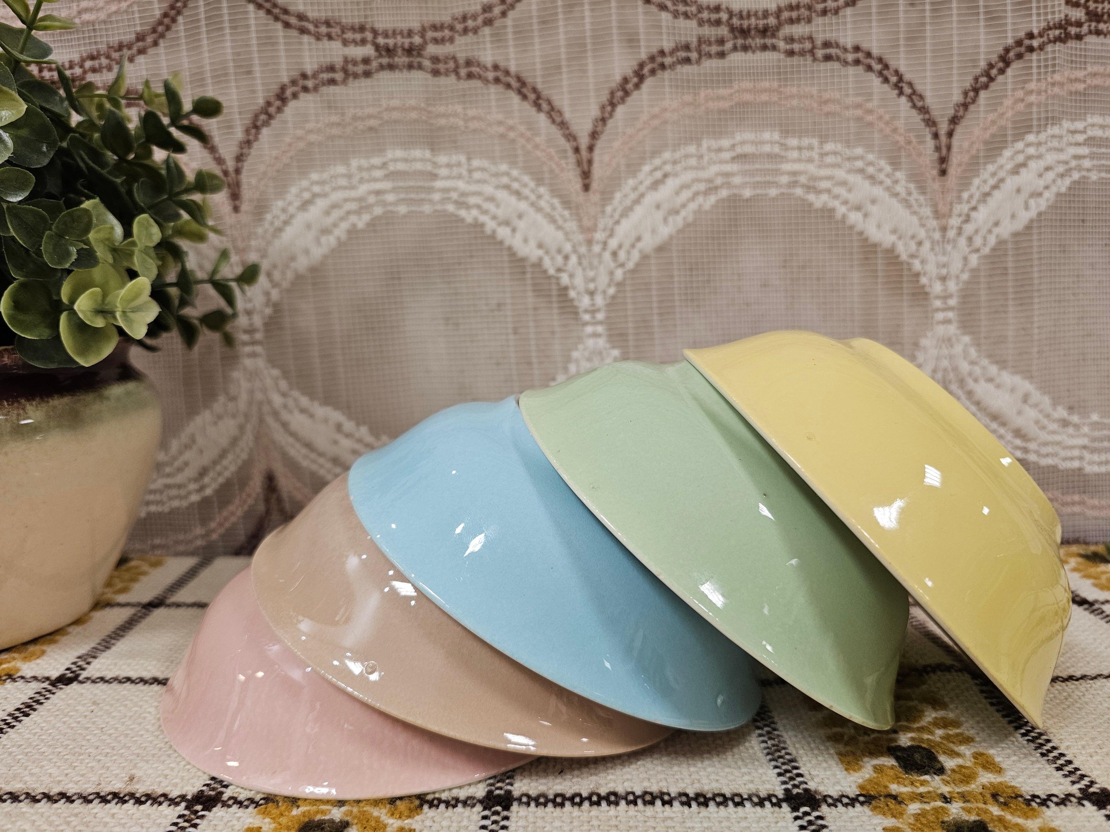 Mosa Maastricht pastelkleurige schaaltjes set 5 stuks