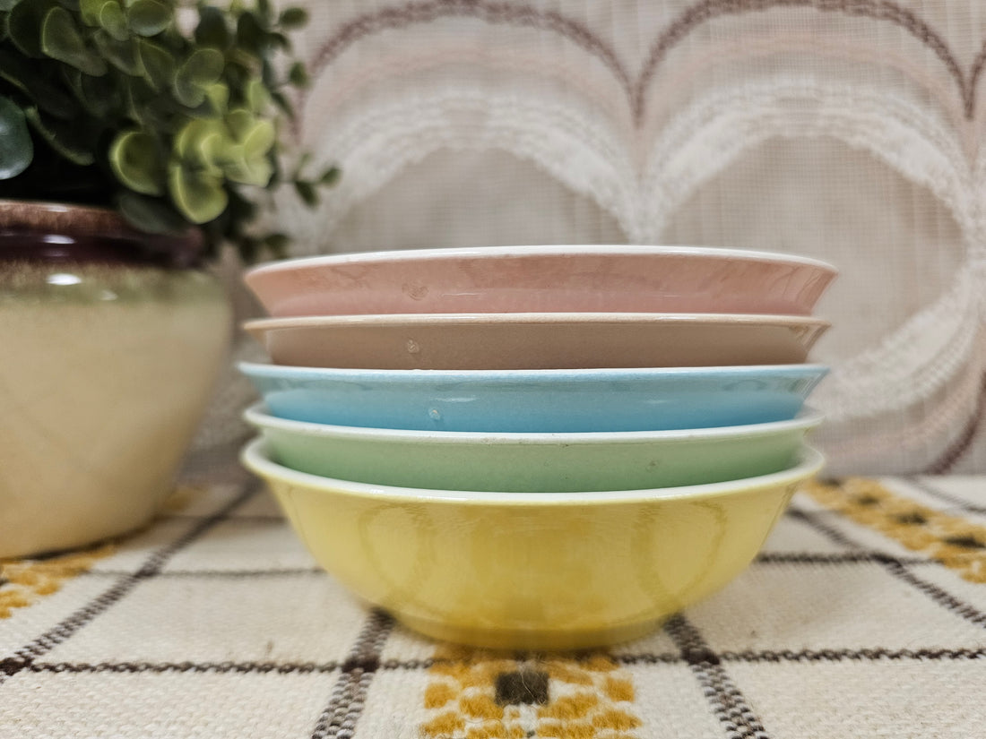 Mosa Maastricht pastelkleurige schaaltjes set 5 stuks