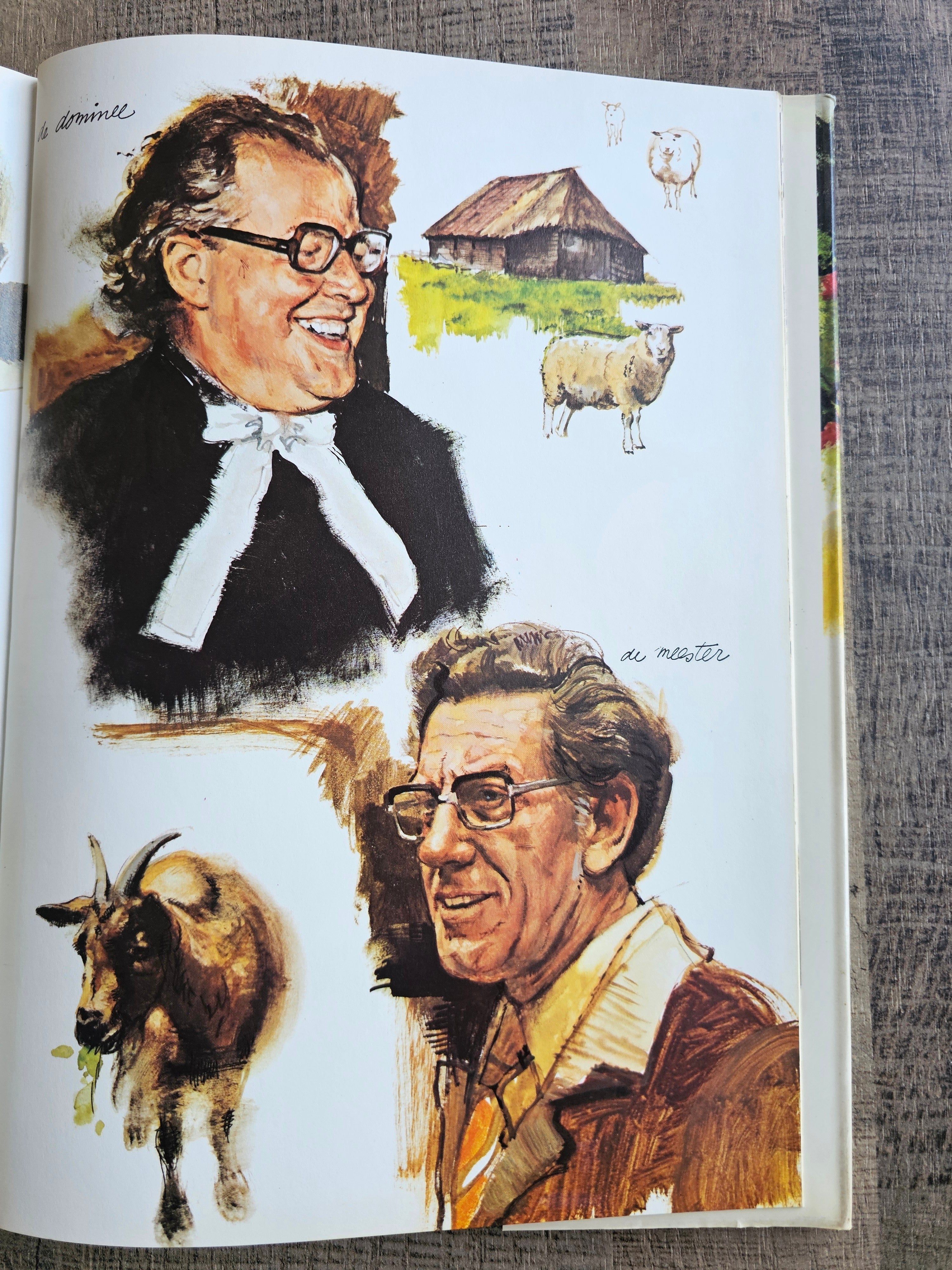 Rien Poortvliet hardcover boek Te hooi en te gras