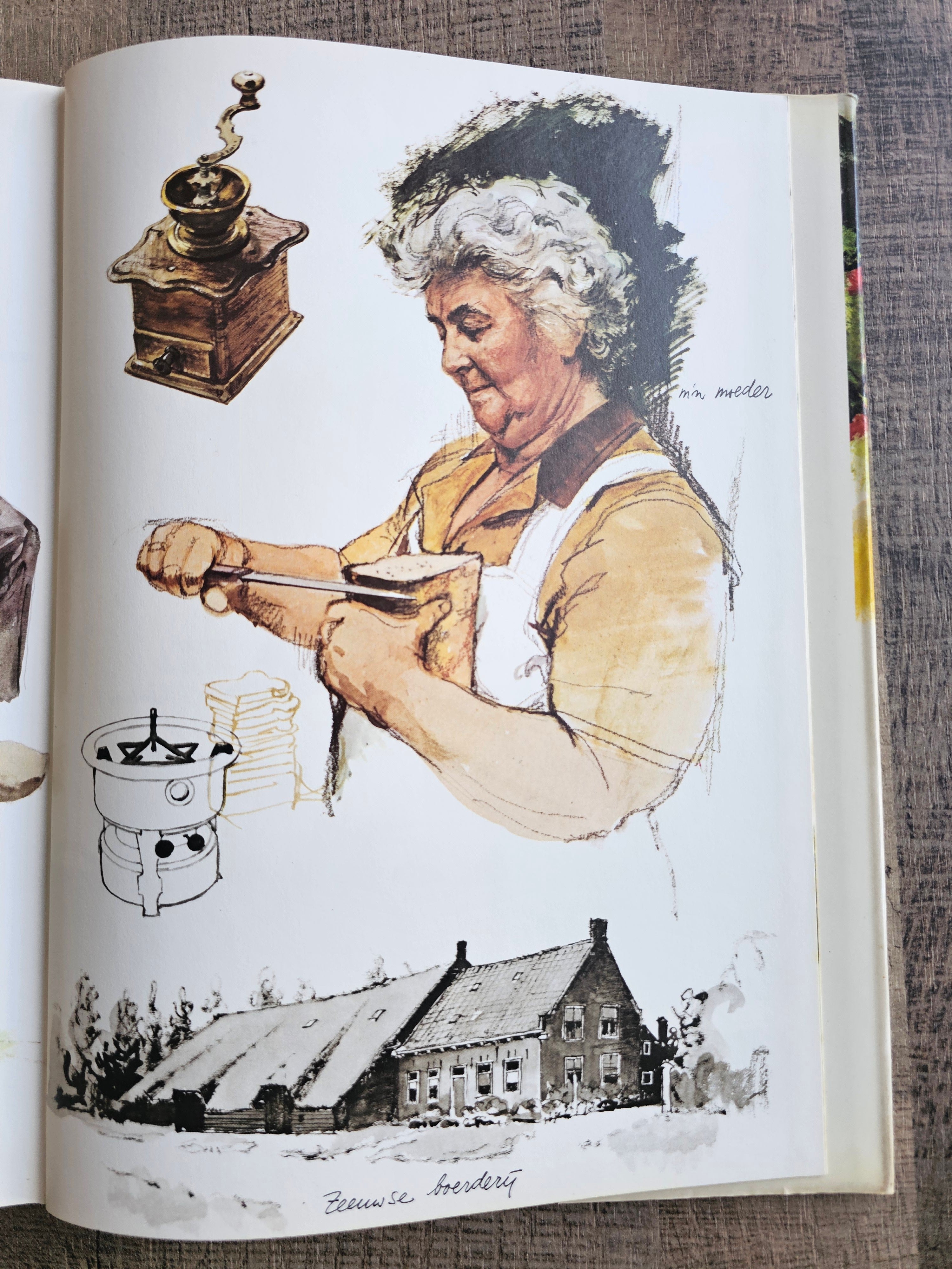 Rien Poortvliet hardcover boek Te hooi en te gras