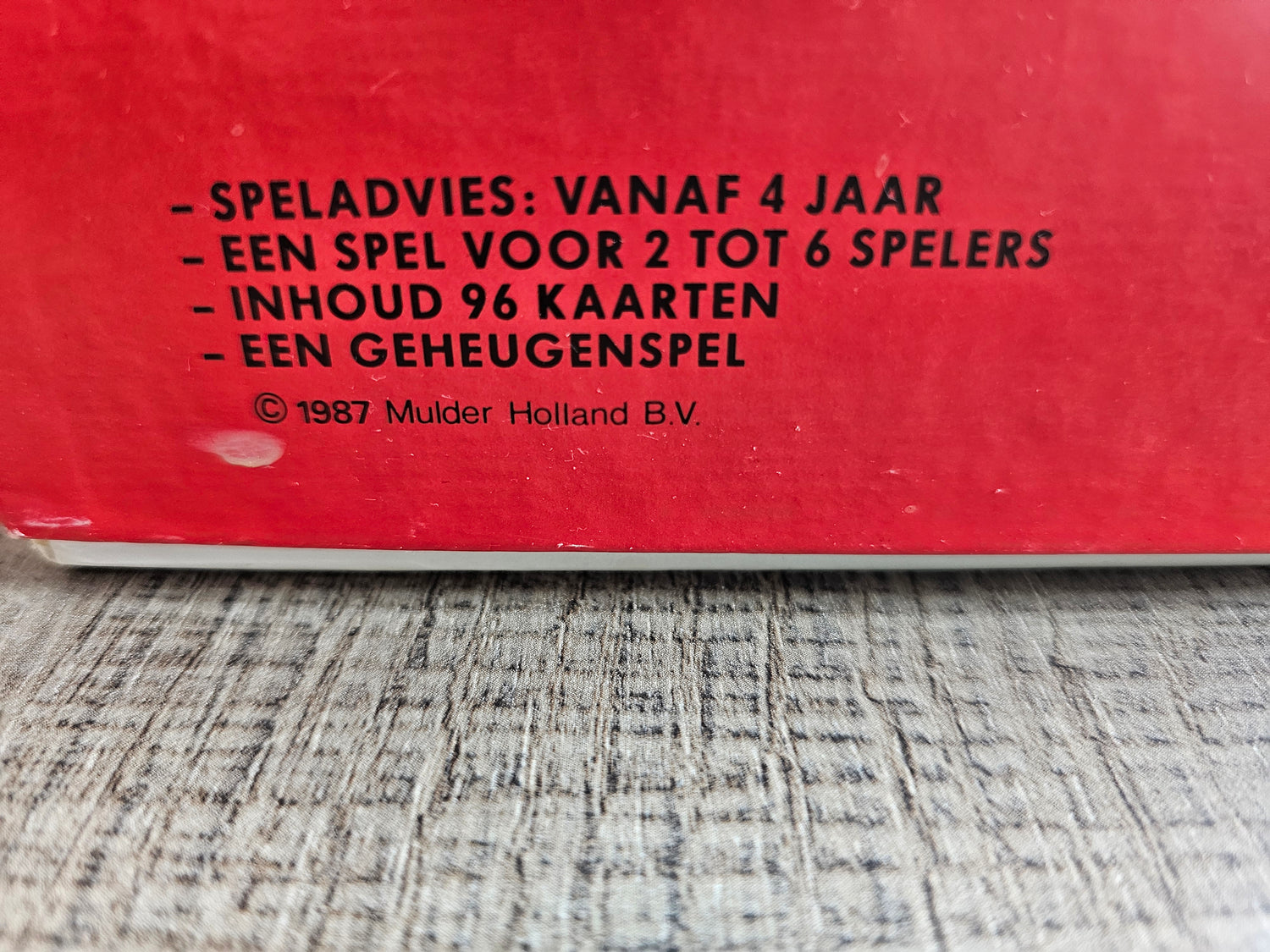 Vintage Hema Remember 1987 geheugenspel memory