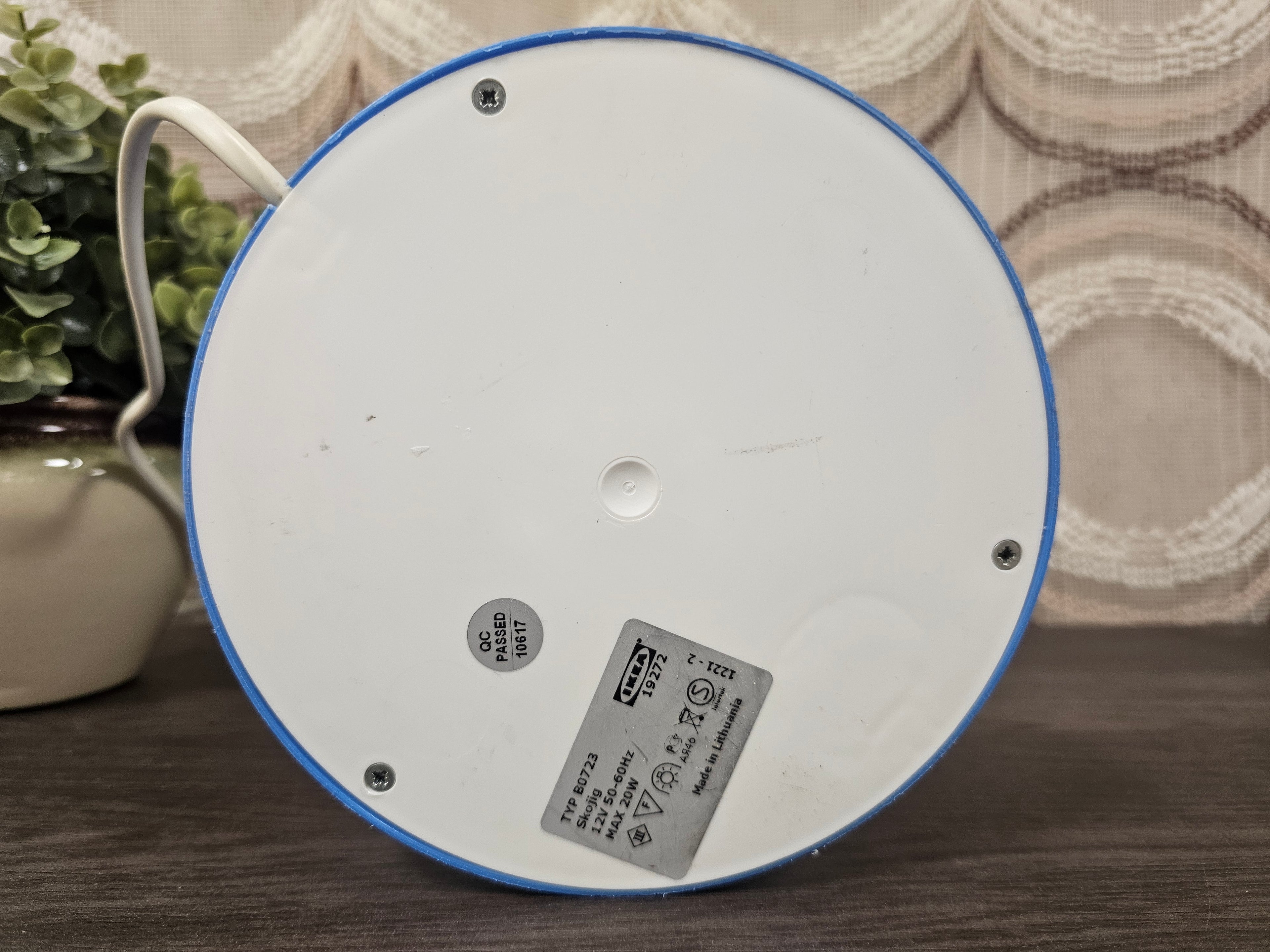 IKEA Skojig paddenstoellamp blauw met wolken