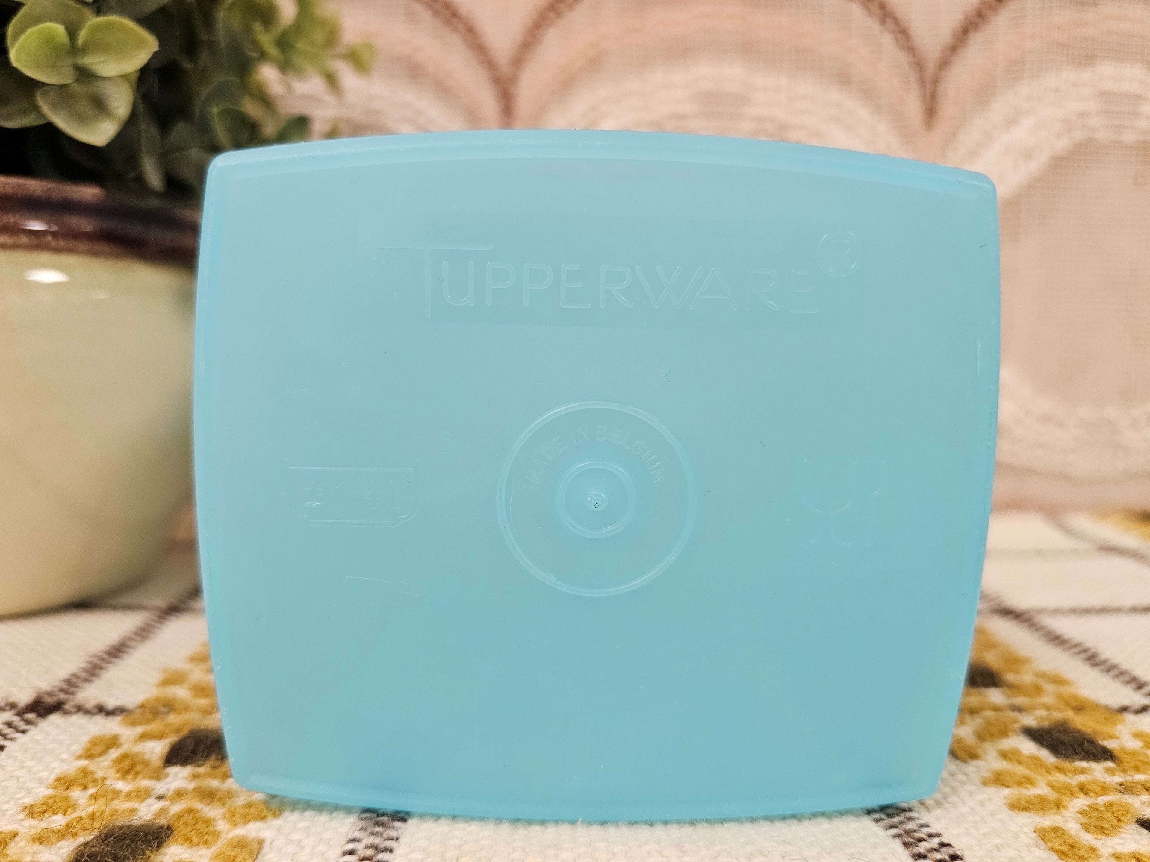 Tupperware voorraadbus pastel blauw 16 cm