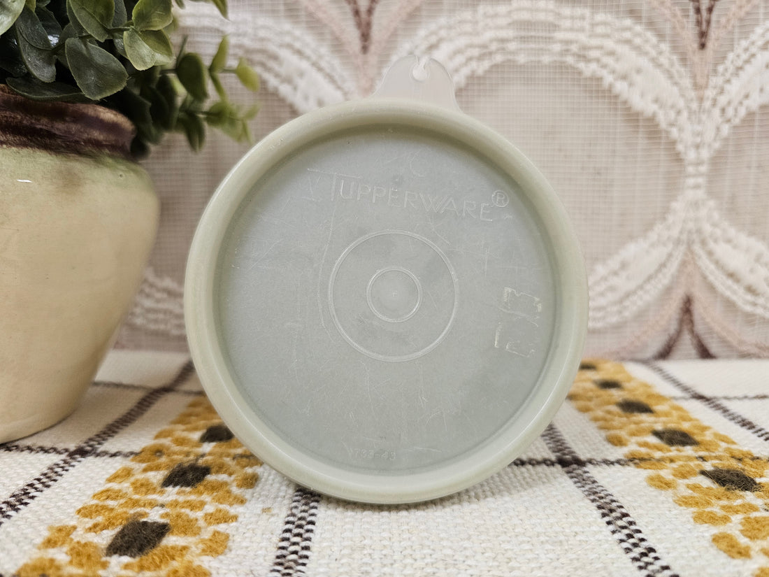 Tupperware bakje rond groen 9,5 cm