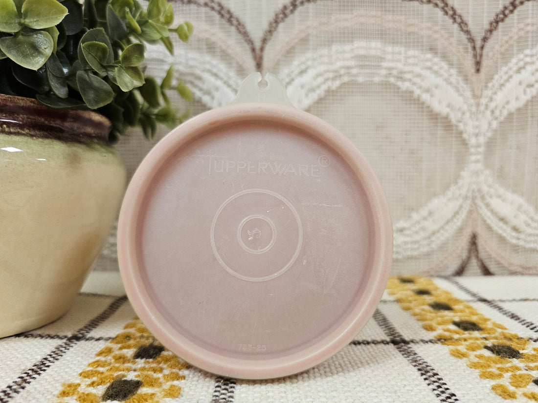 Tupperware bakje rond roestbruin 9,5 cm