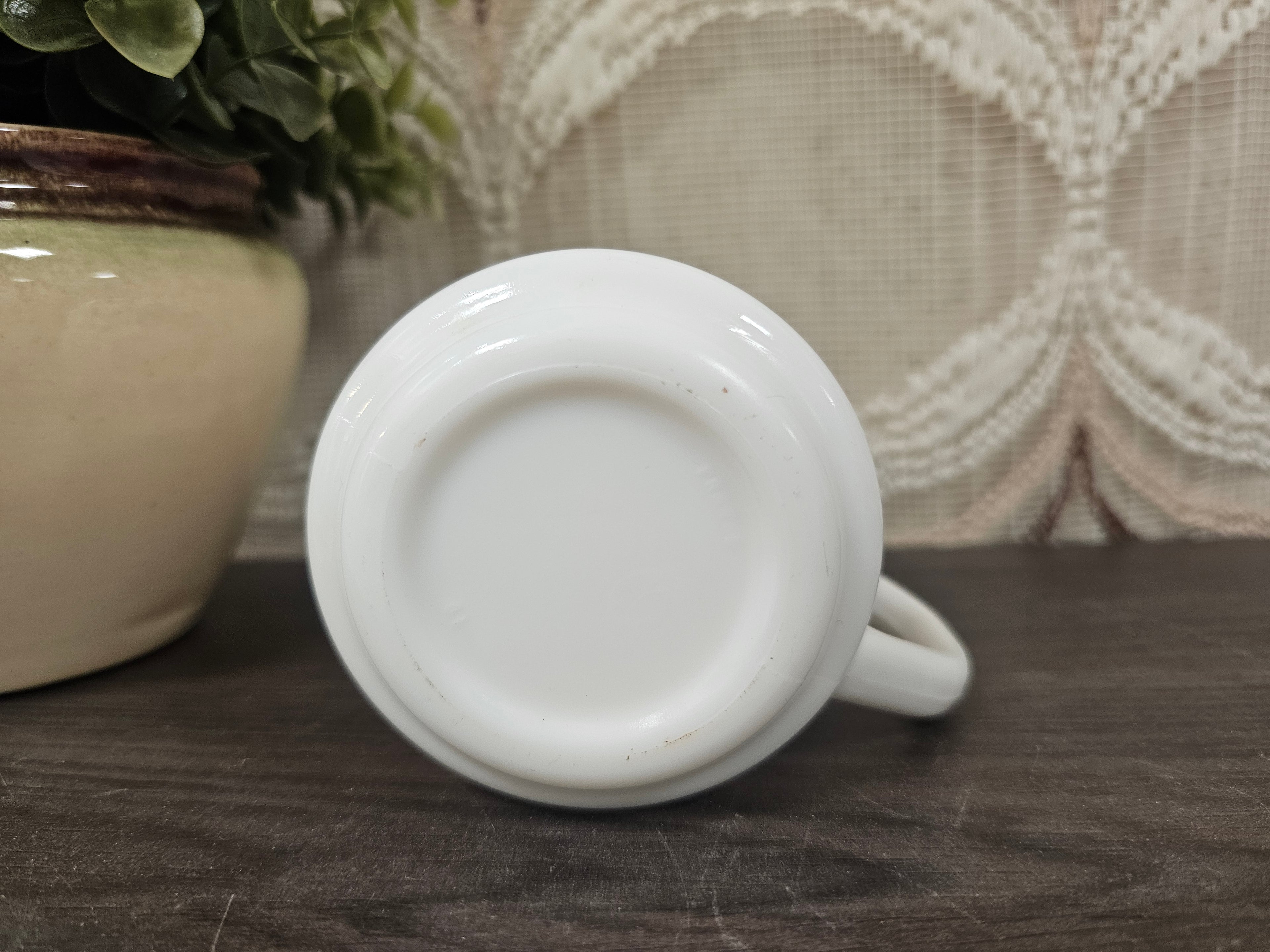 Arcopal beker oranje rode bloemen Knorr