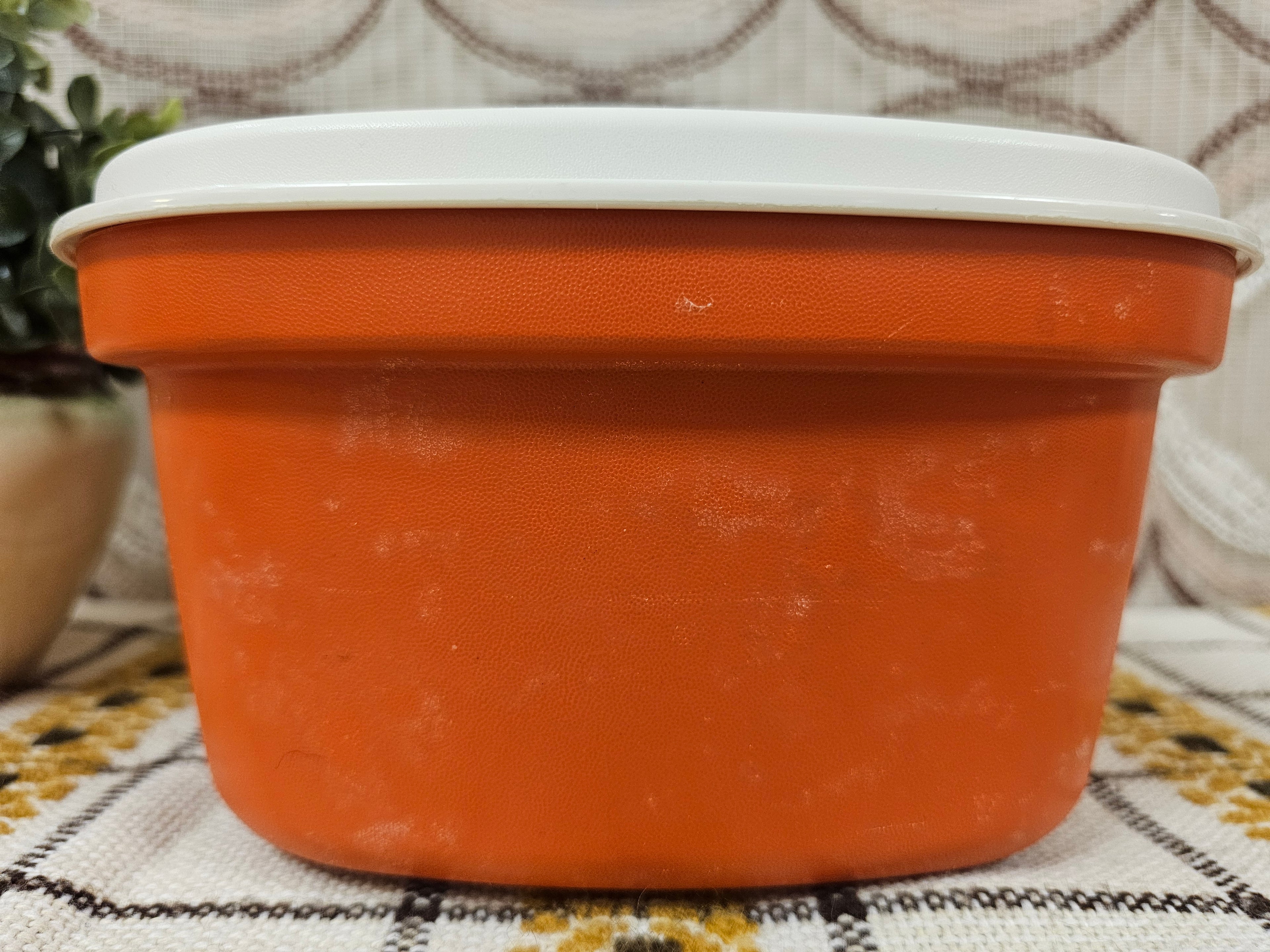 Tupperware oranje serveerwonder met vergiet