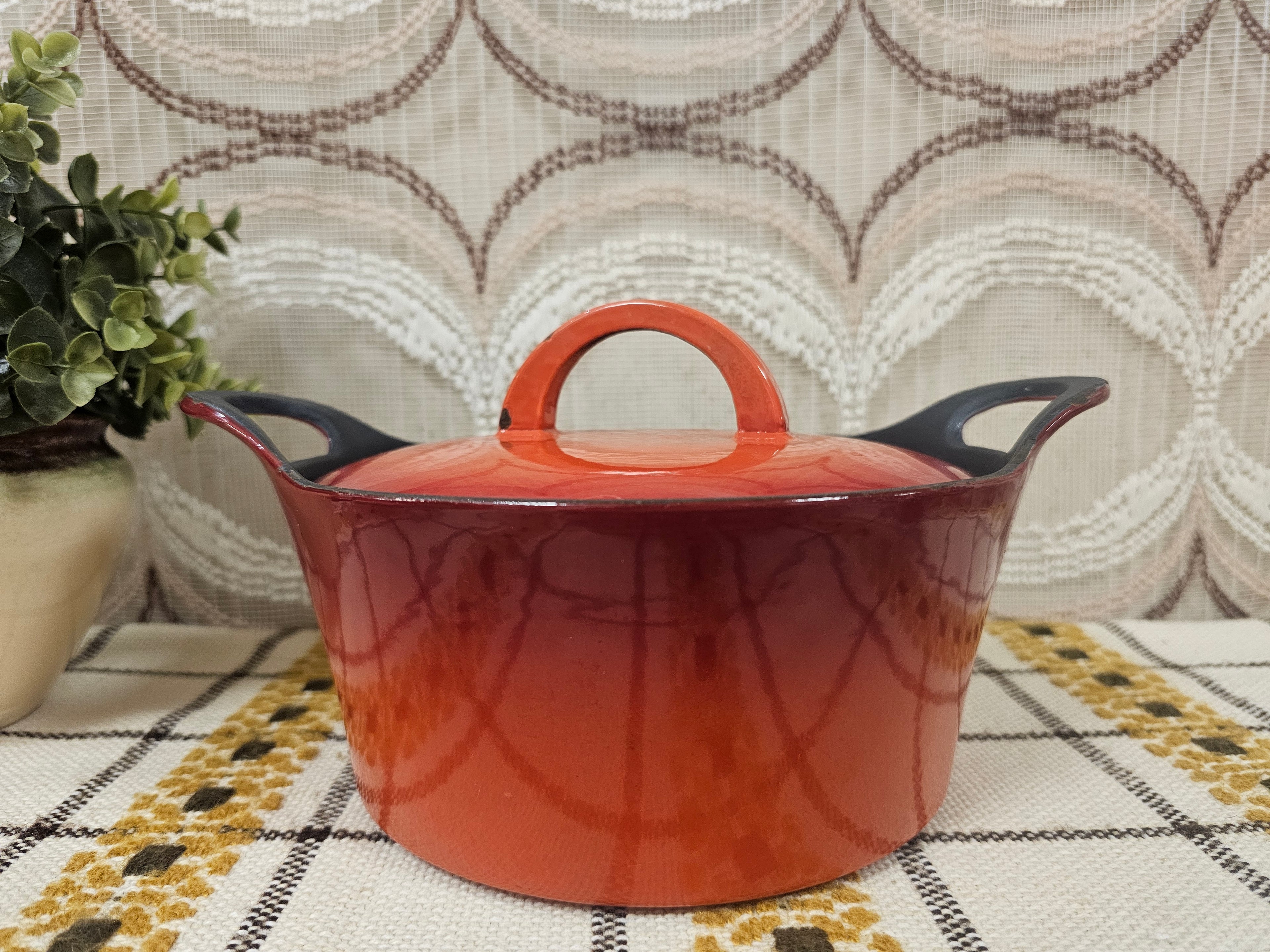 Hackman gietijzeren pan oranje-rood 20 cm