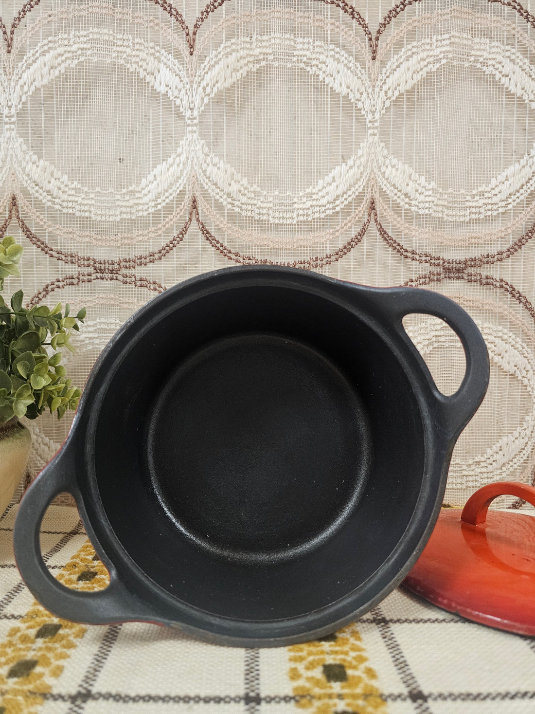 Hackman gietijzeren pan oranje-rood 20 cm