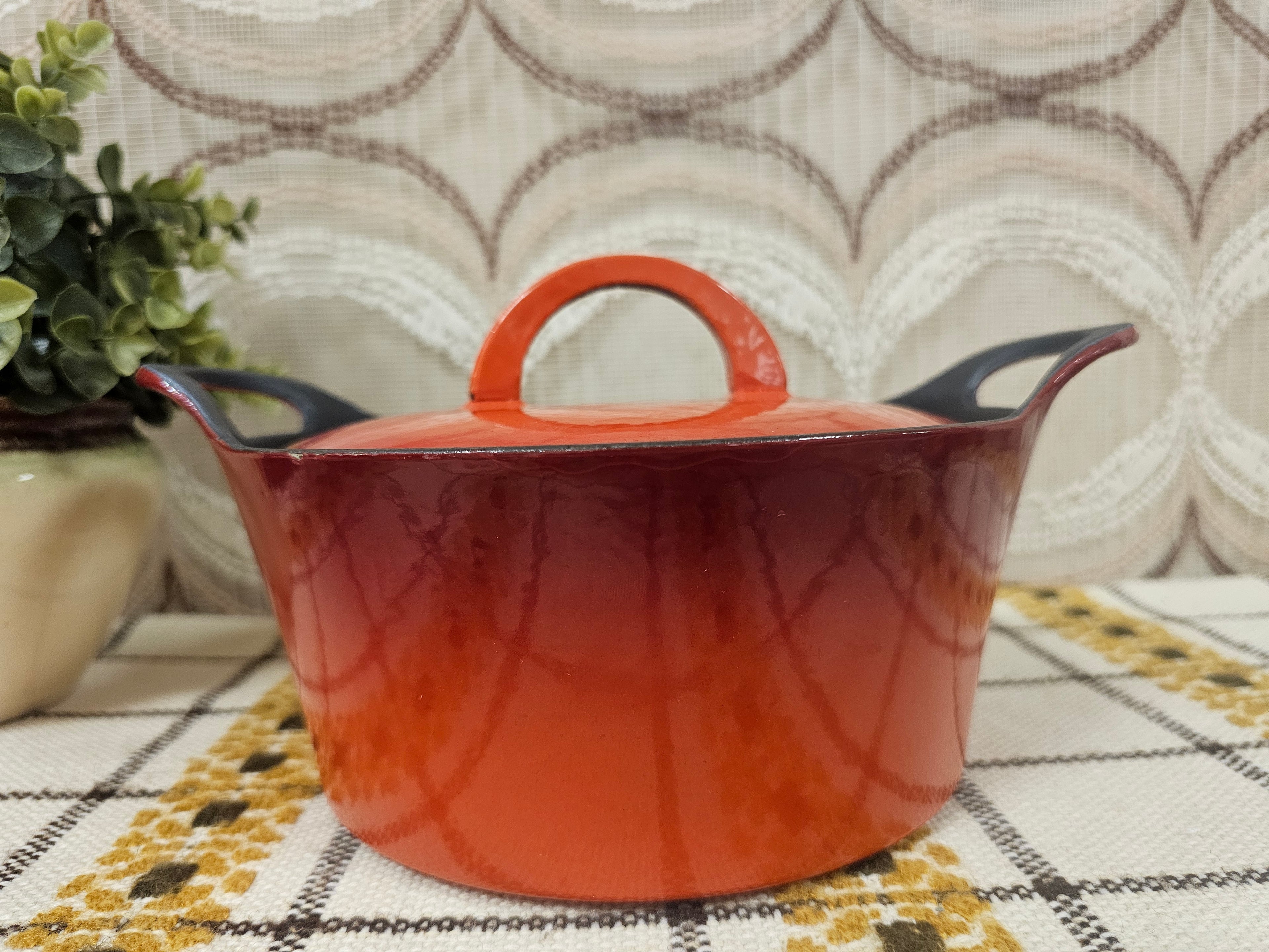 Hackman gietijzeren pan oranje-rood 20 cm