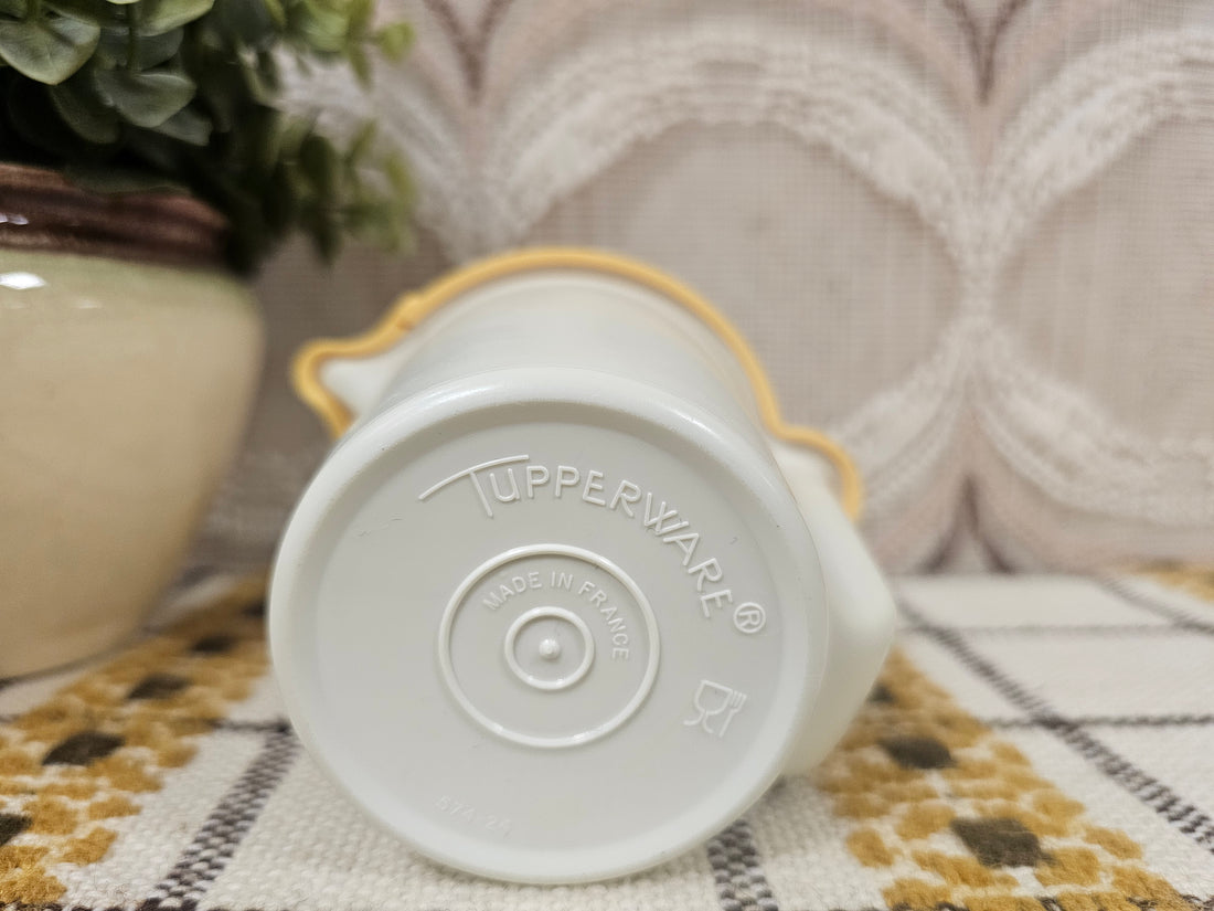 Tupperware melkkannetje creme - geel