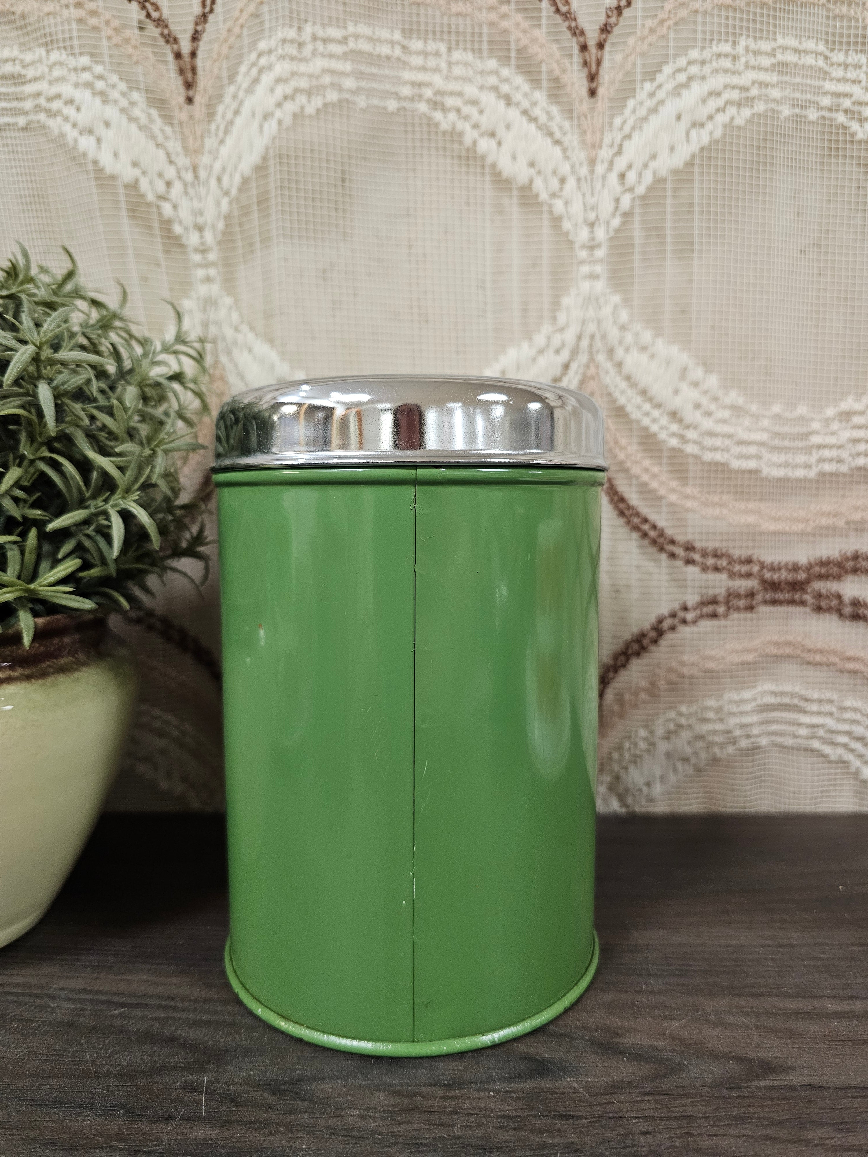 Brabantia suikerblik vintage resedagroen – jaren 70