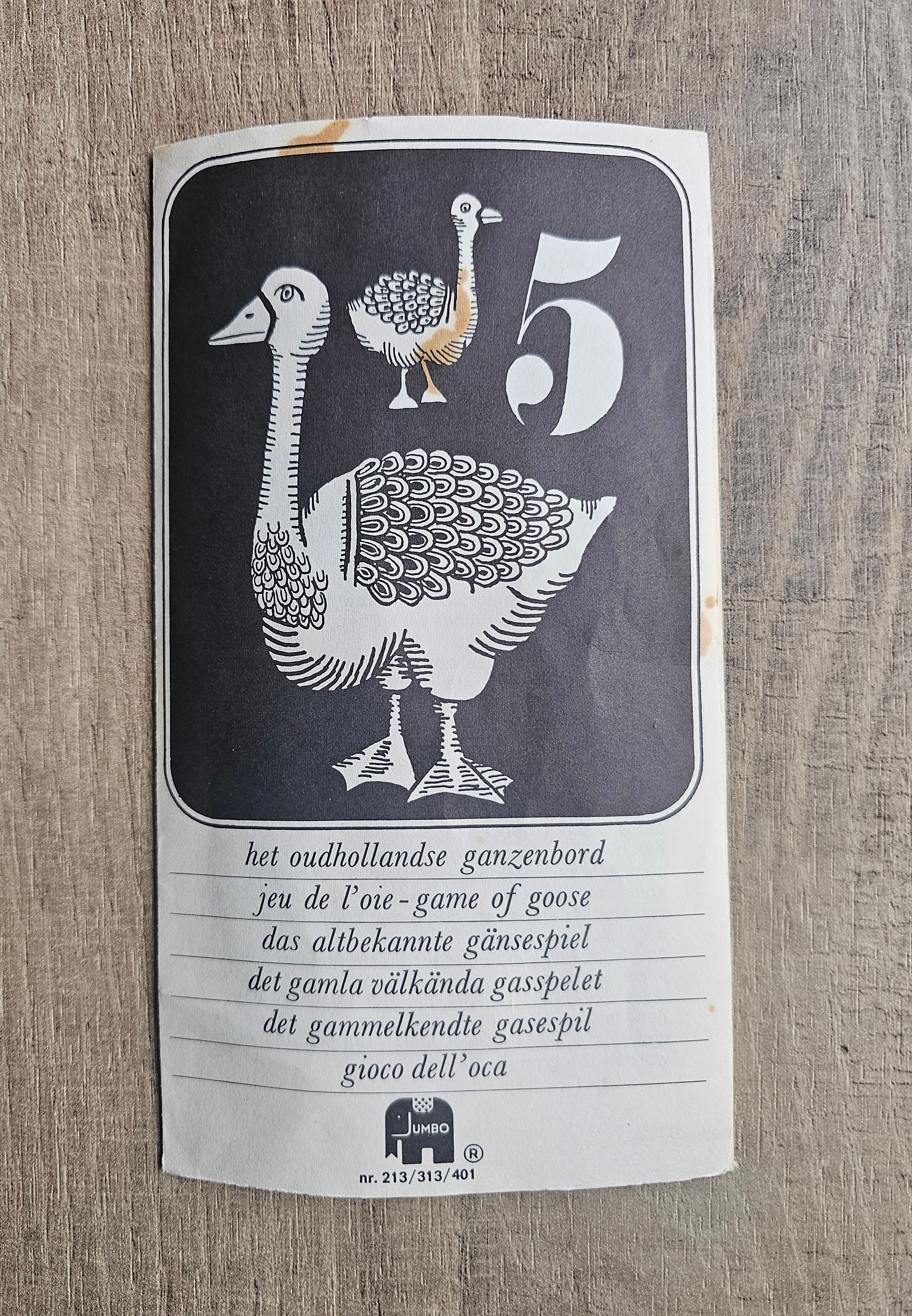 Jumbo Ganzenbord bordspel