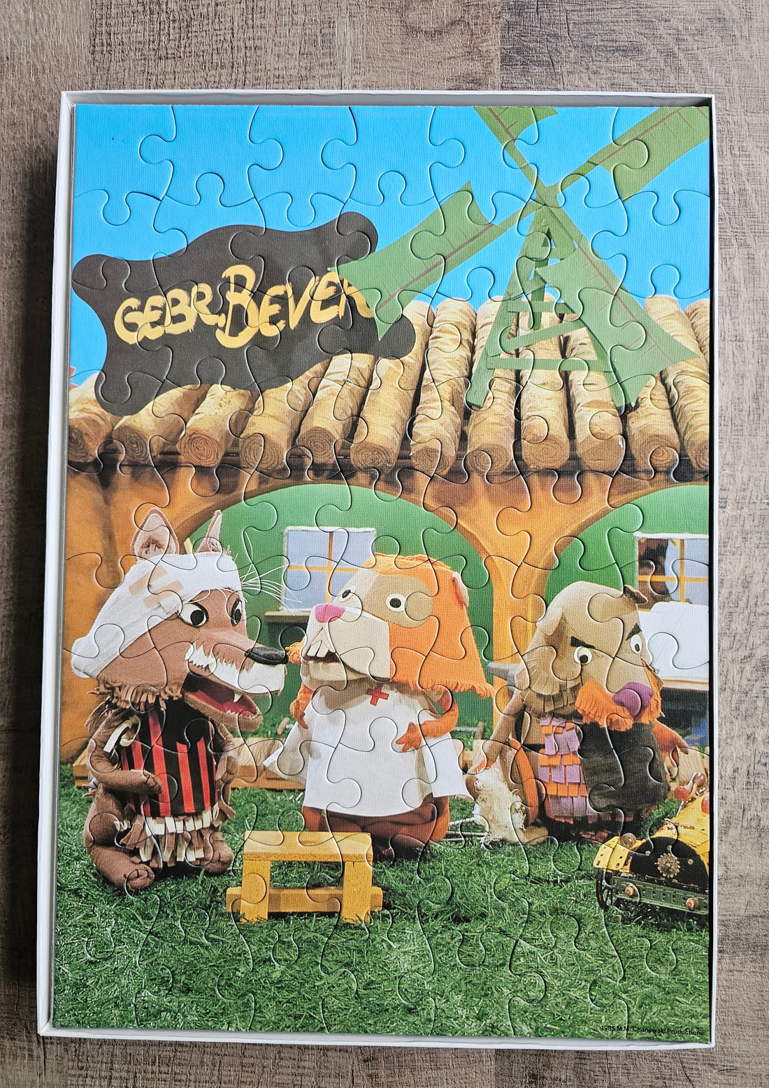 Fabeltjeskrant vintage puzzel Gebroeders Bever 70 stukjes