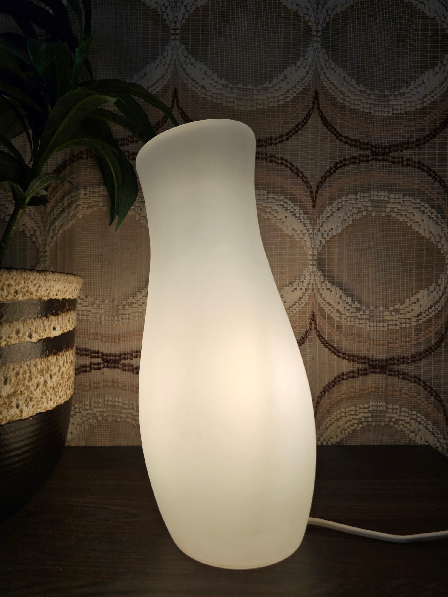 Ikea witte glazen lamp Mylonit