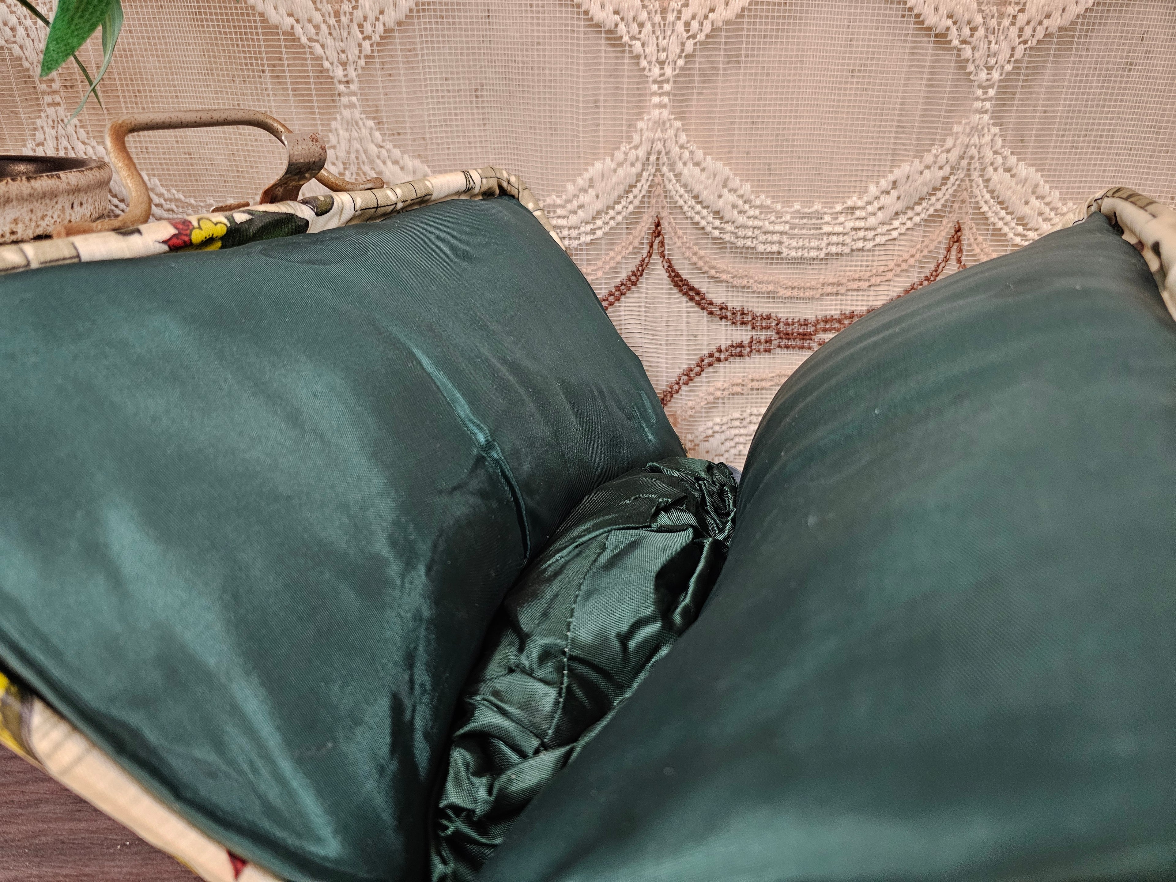 Vintage theebeurs met knip Douwe Egberts keukenprint