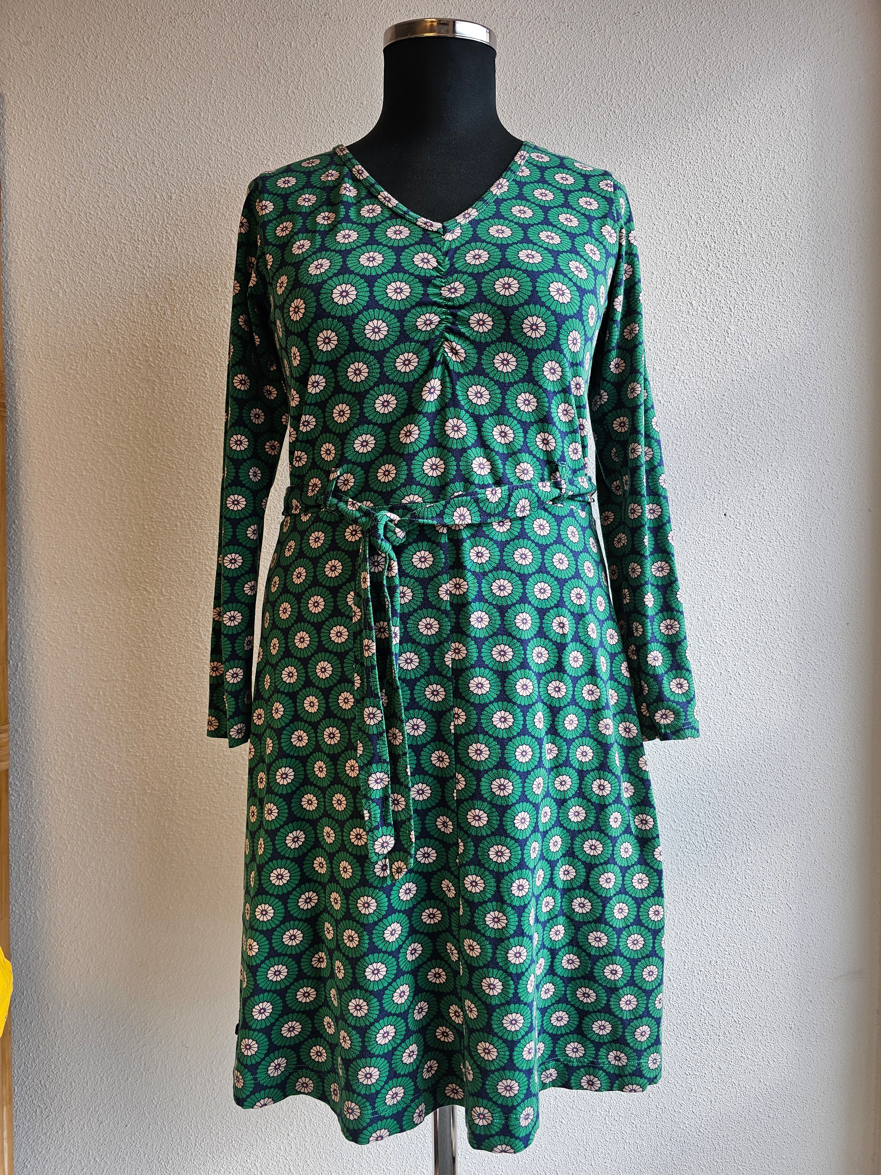 4 Funky Flavours jurk groene bloemen L