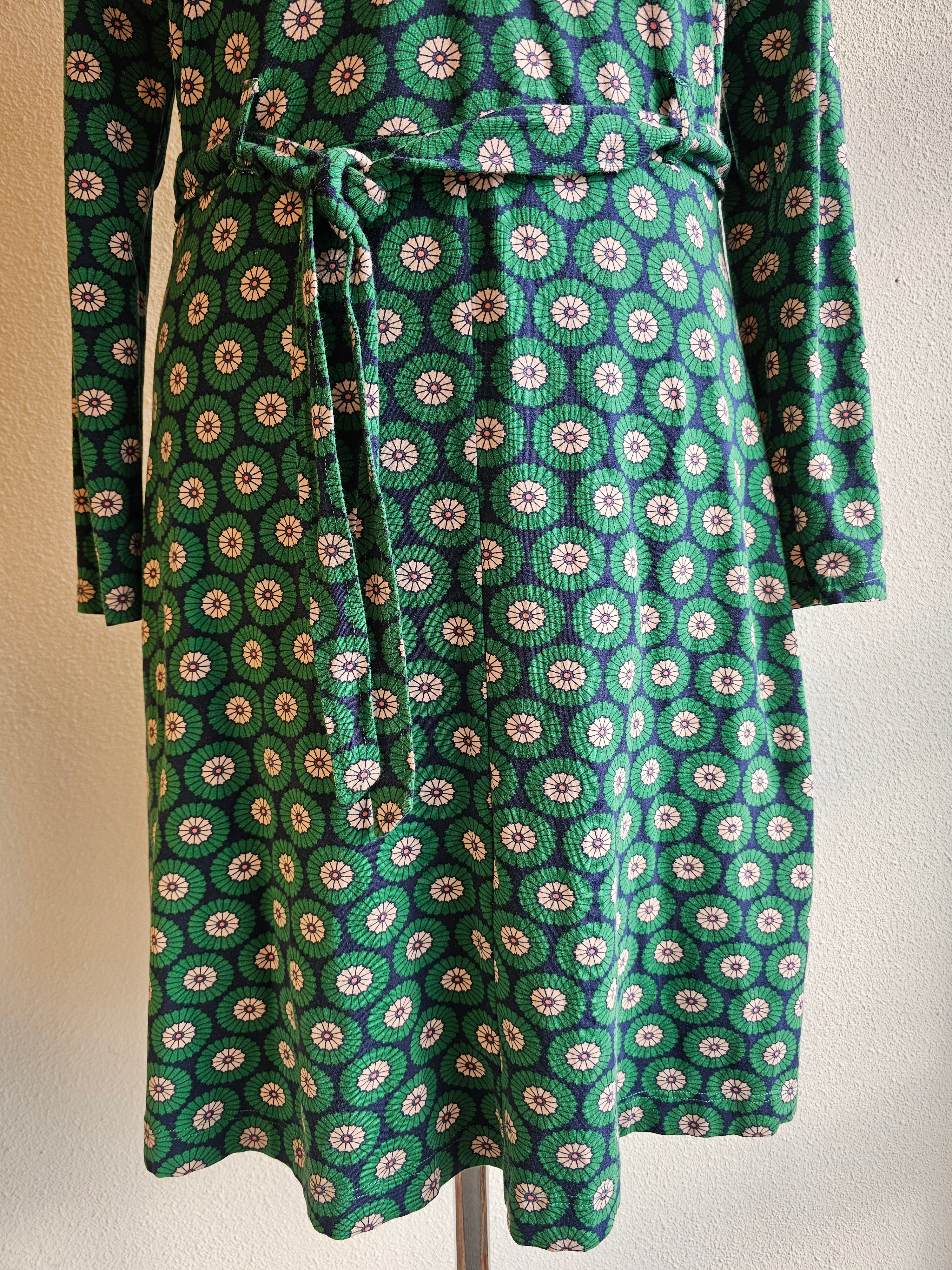 4 Funky Flavours jurk groene bloemen L