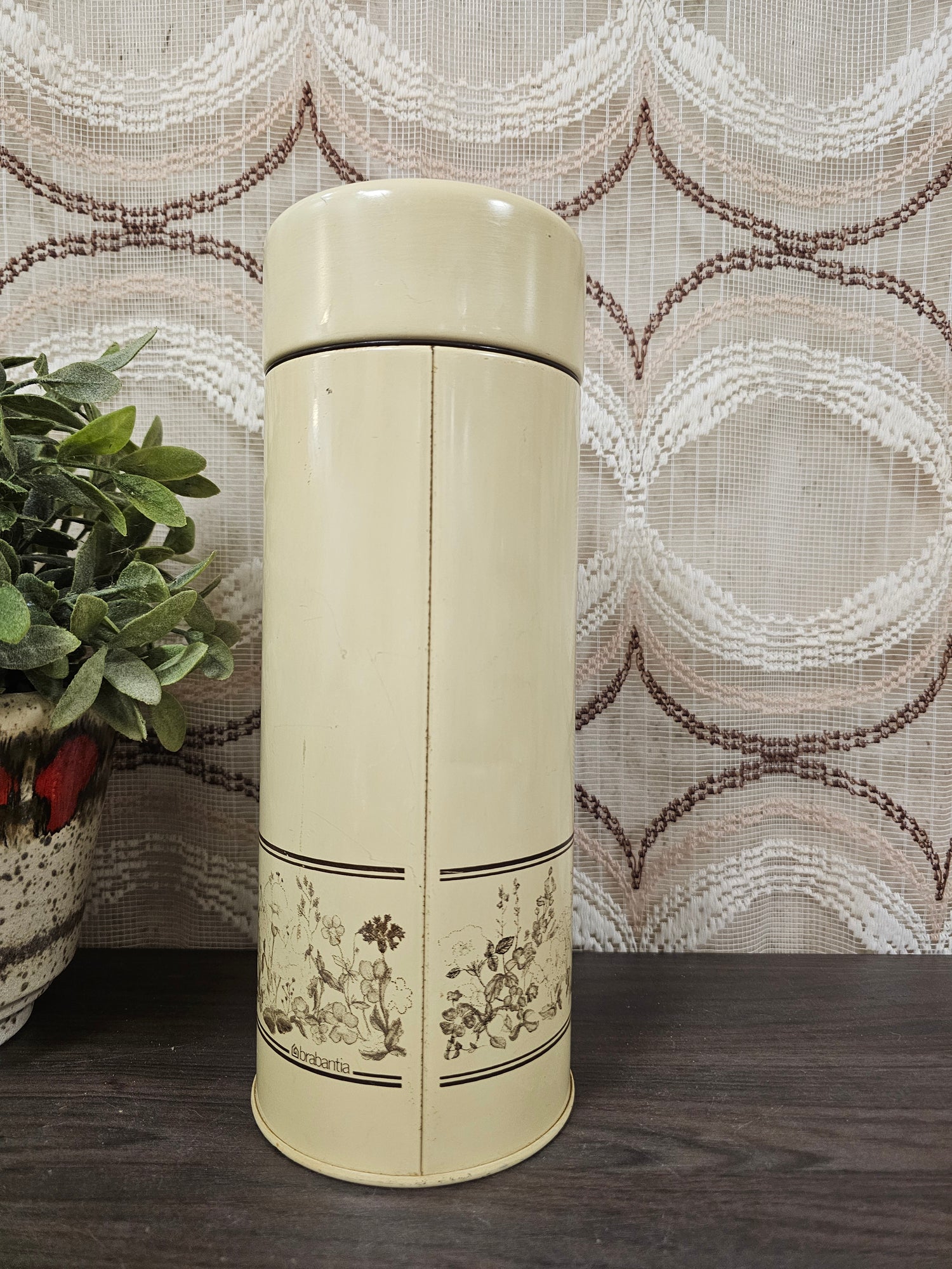 Brabantia spaghetti bus beige bruine bloemen