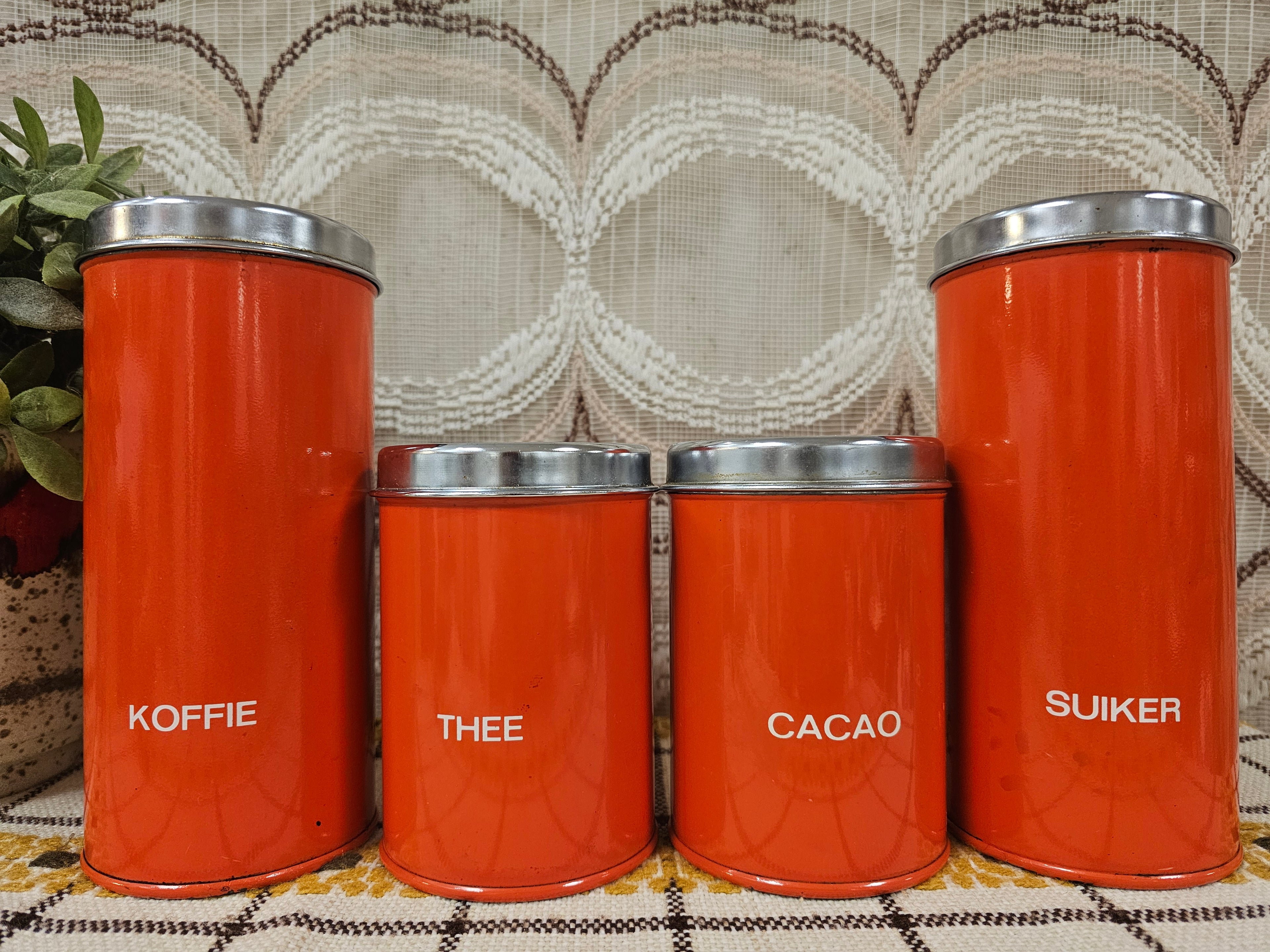 Brabantia oranje voorraadbussen