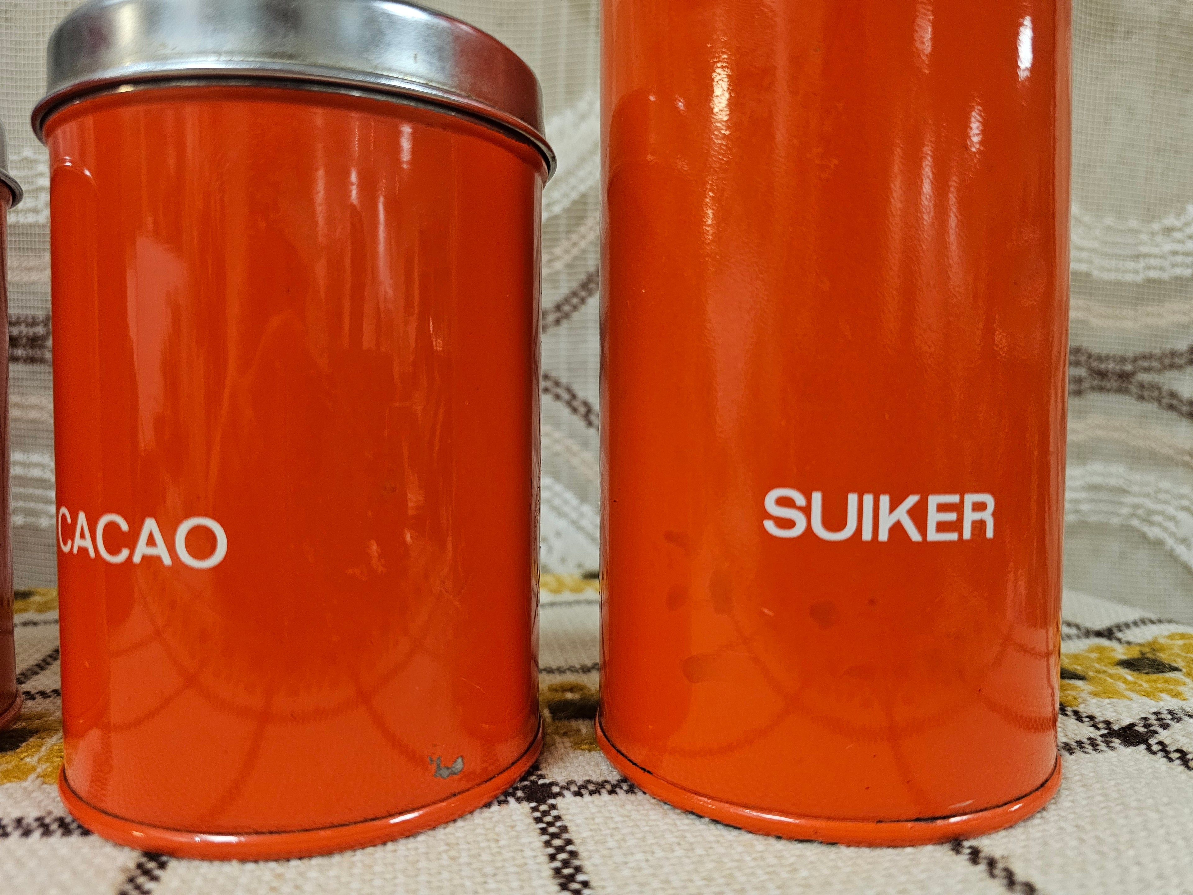 Brabantia oranje voorraadbussen