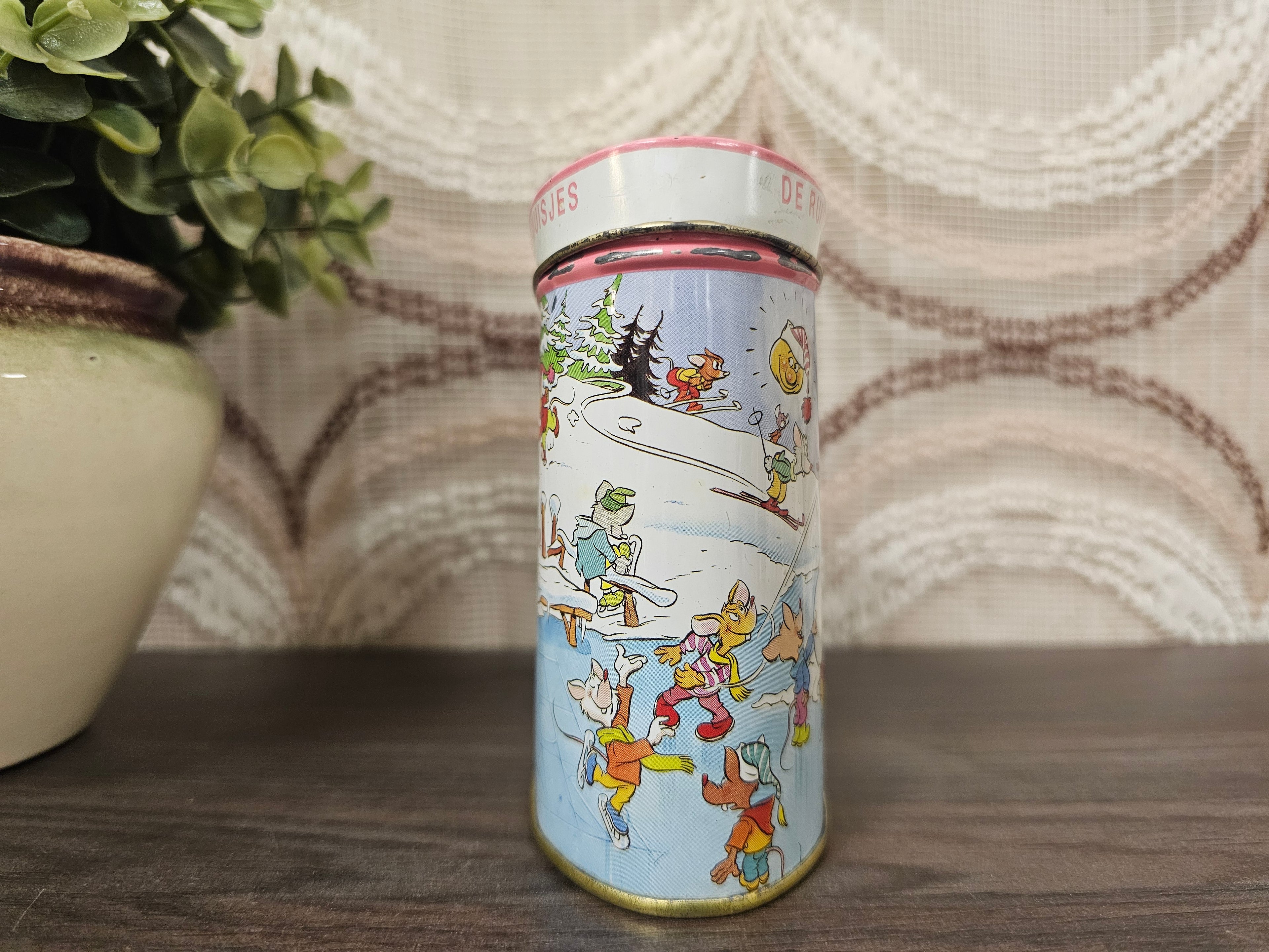 De Ruijter blik roze en witte muisjes ovaal