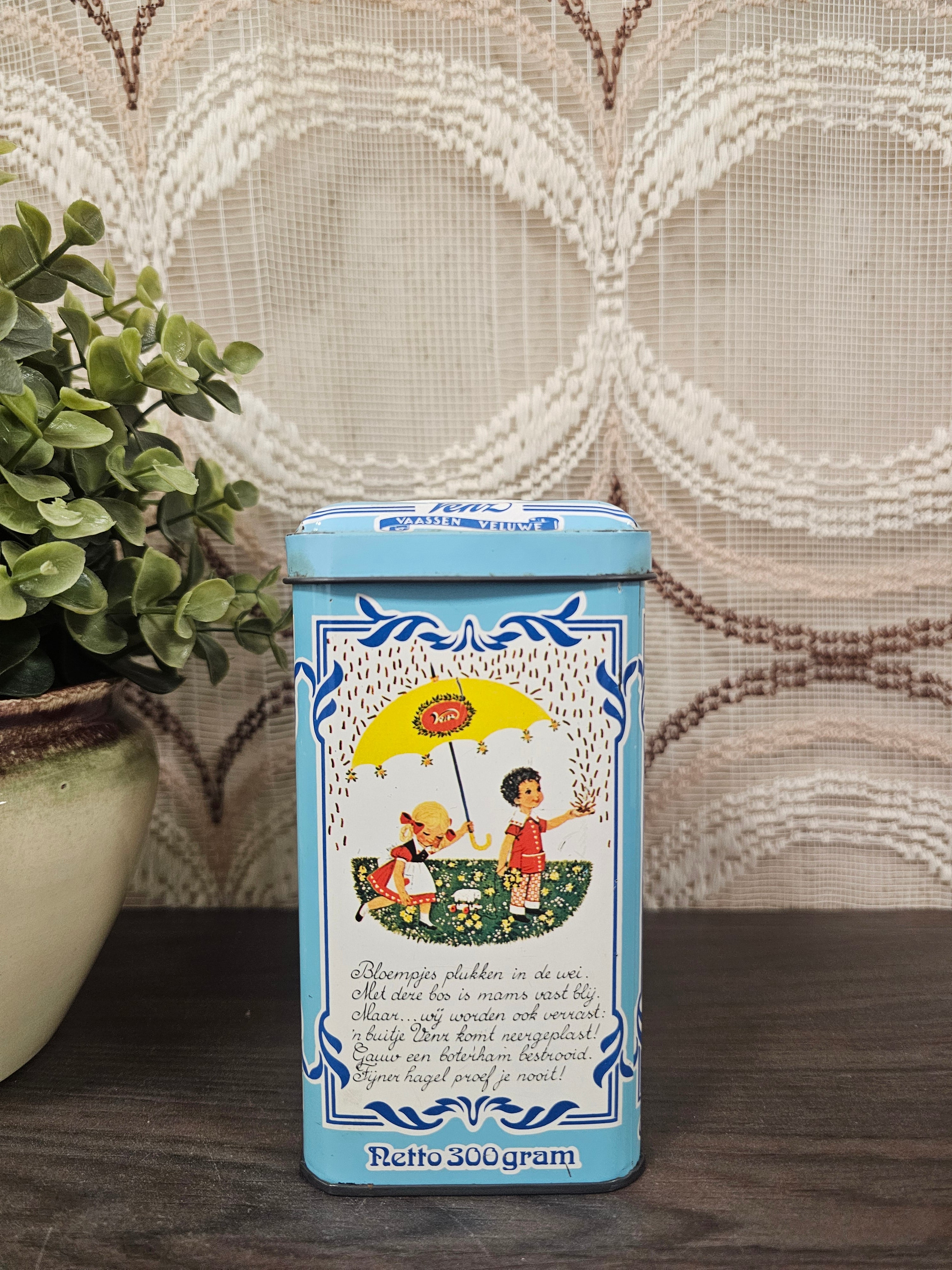 Venz melk hagelslag blik blauw met illustratie