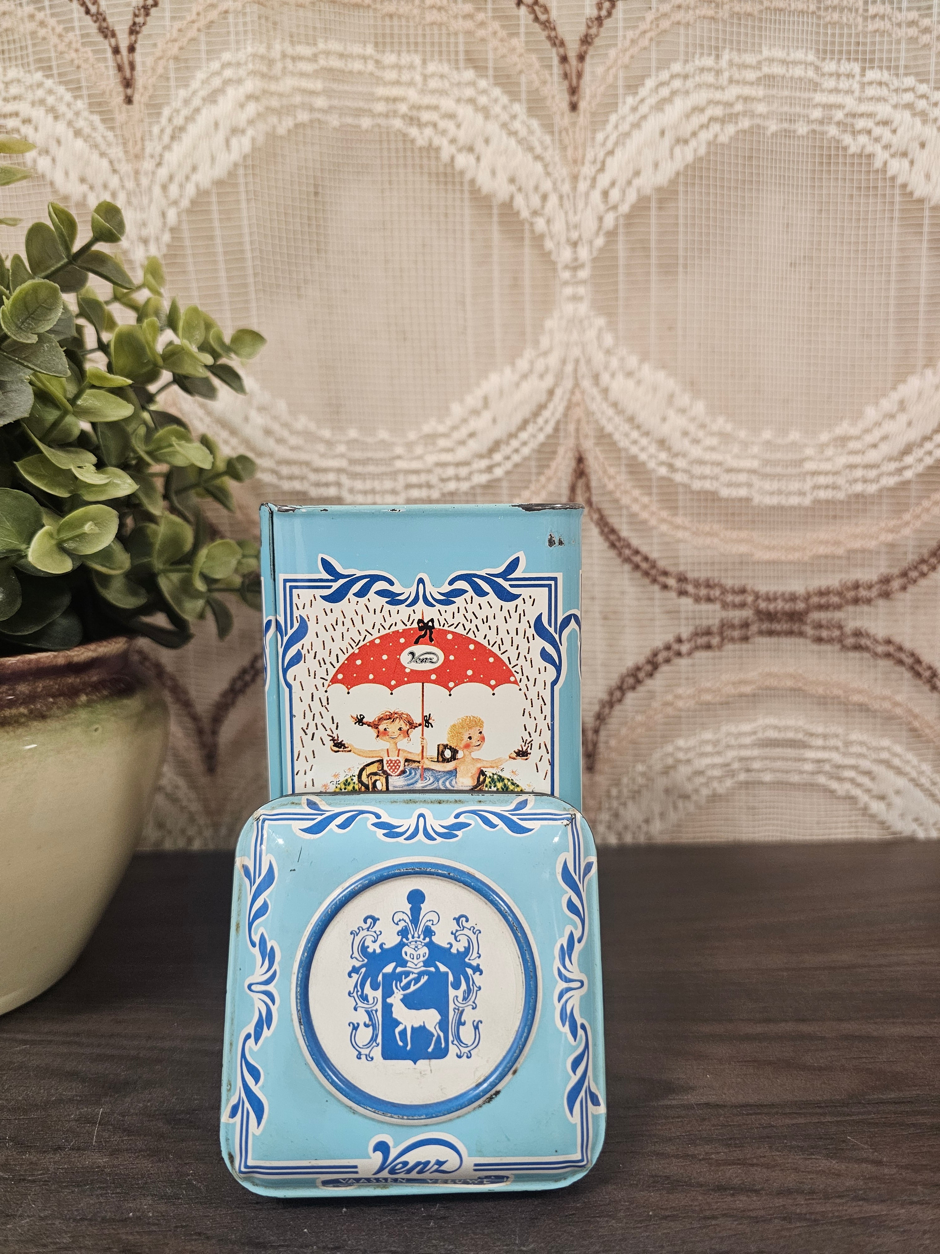 Venz melk hagelslag blik blauw met illustratie