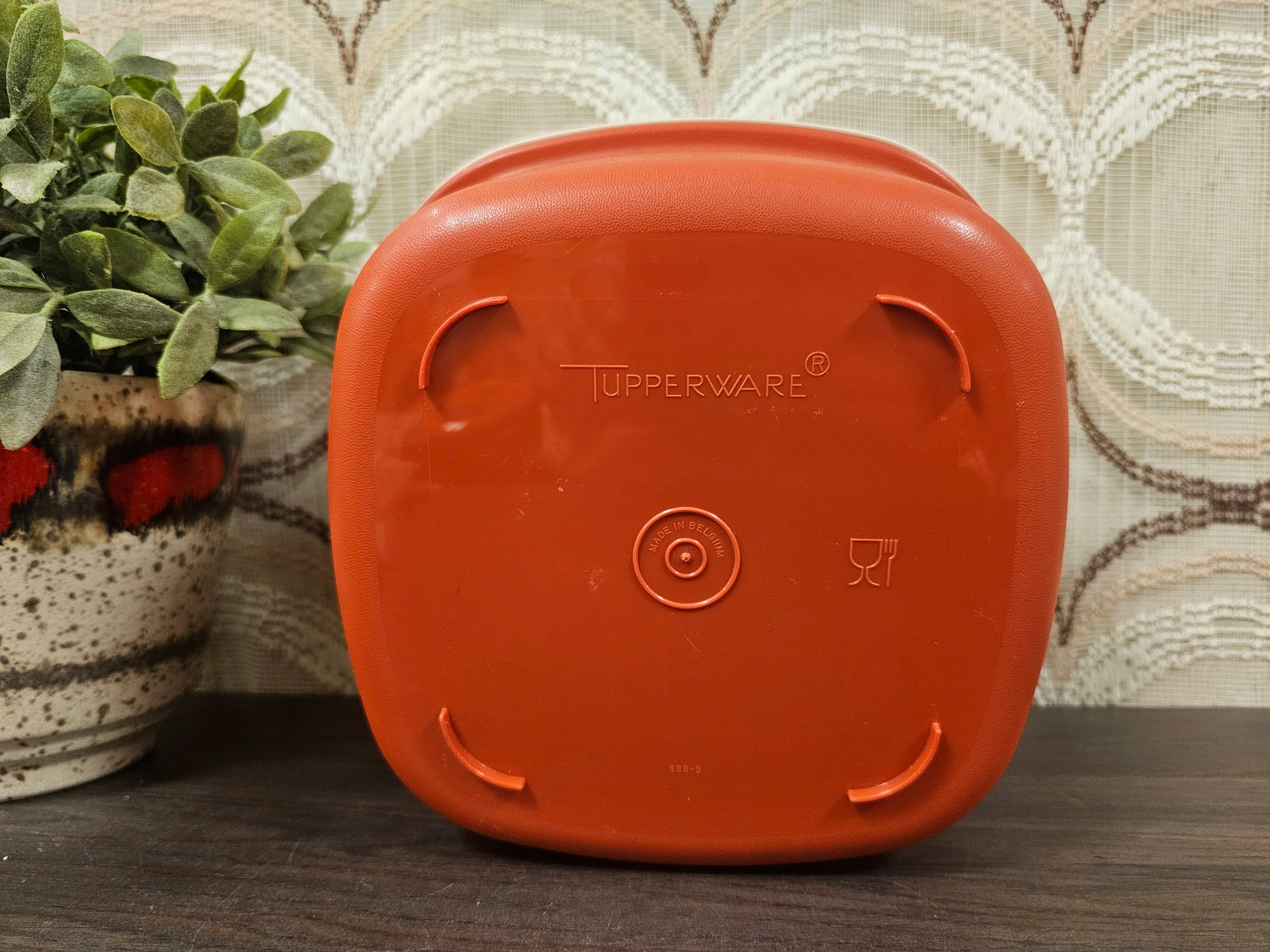 Tupperware oranje serveerwonder met vergiet