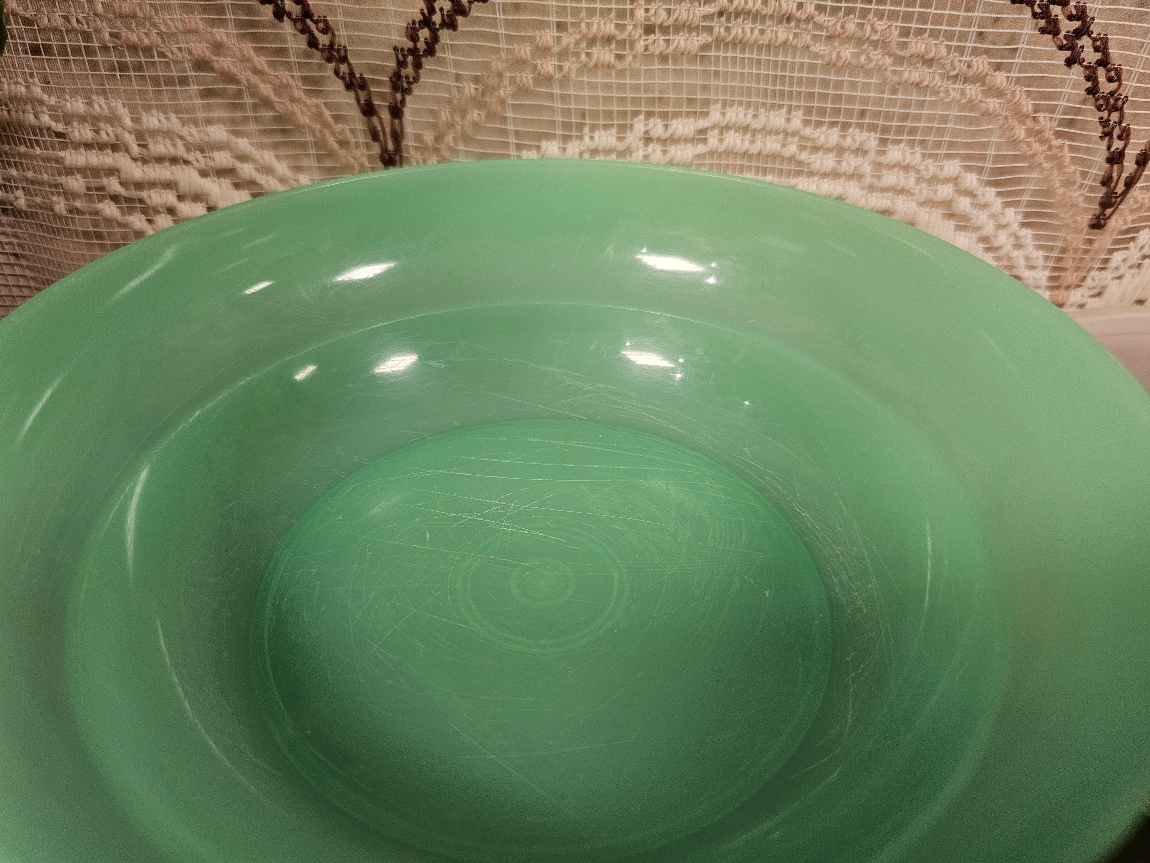 Tupperware pastel groen rond bakje met deksel