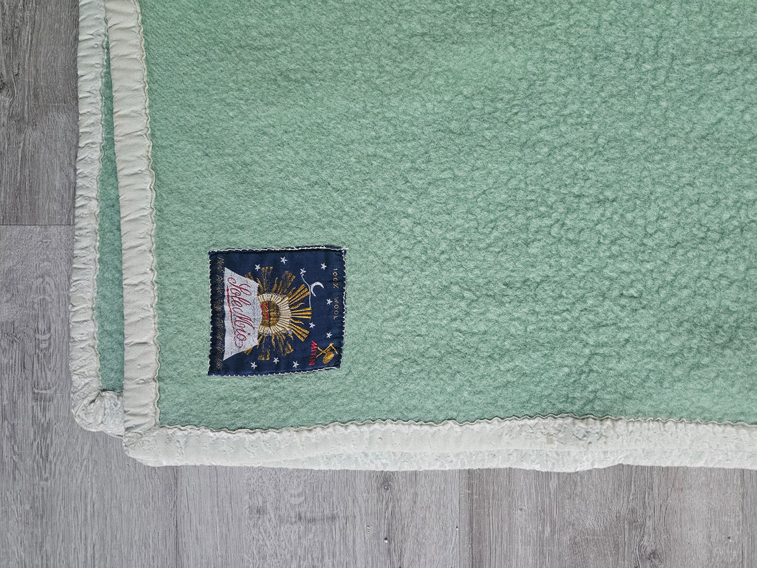 Solo Mio wollen deken mintgroen 225 x 195 cm