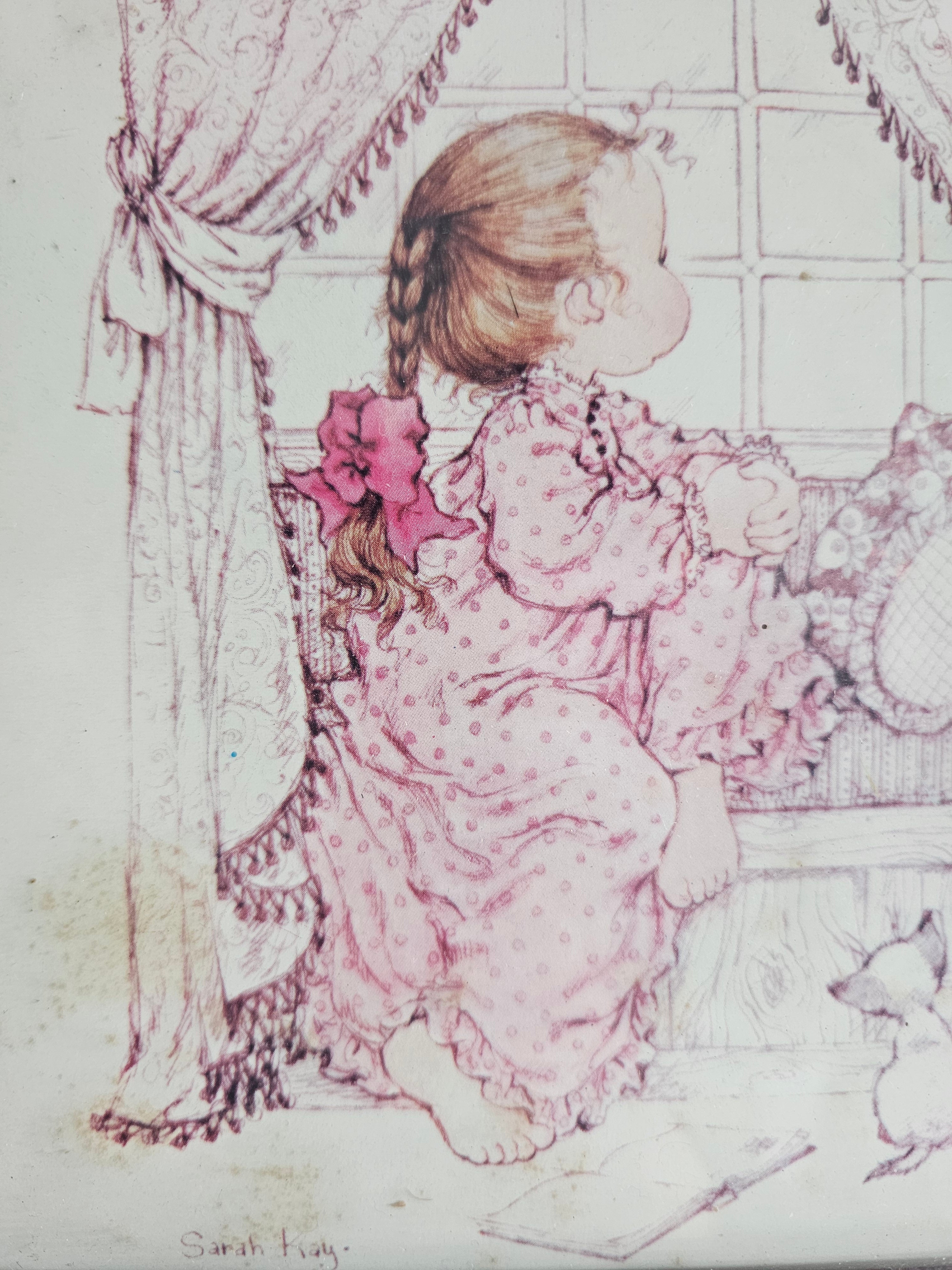 Sarah Kay wanddecoratie "meisje bij het raam"