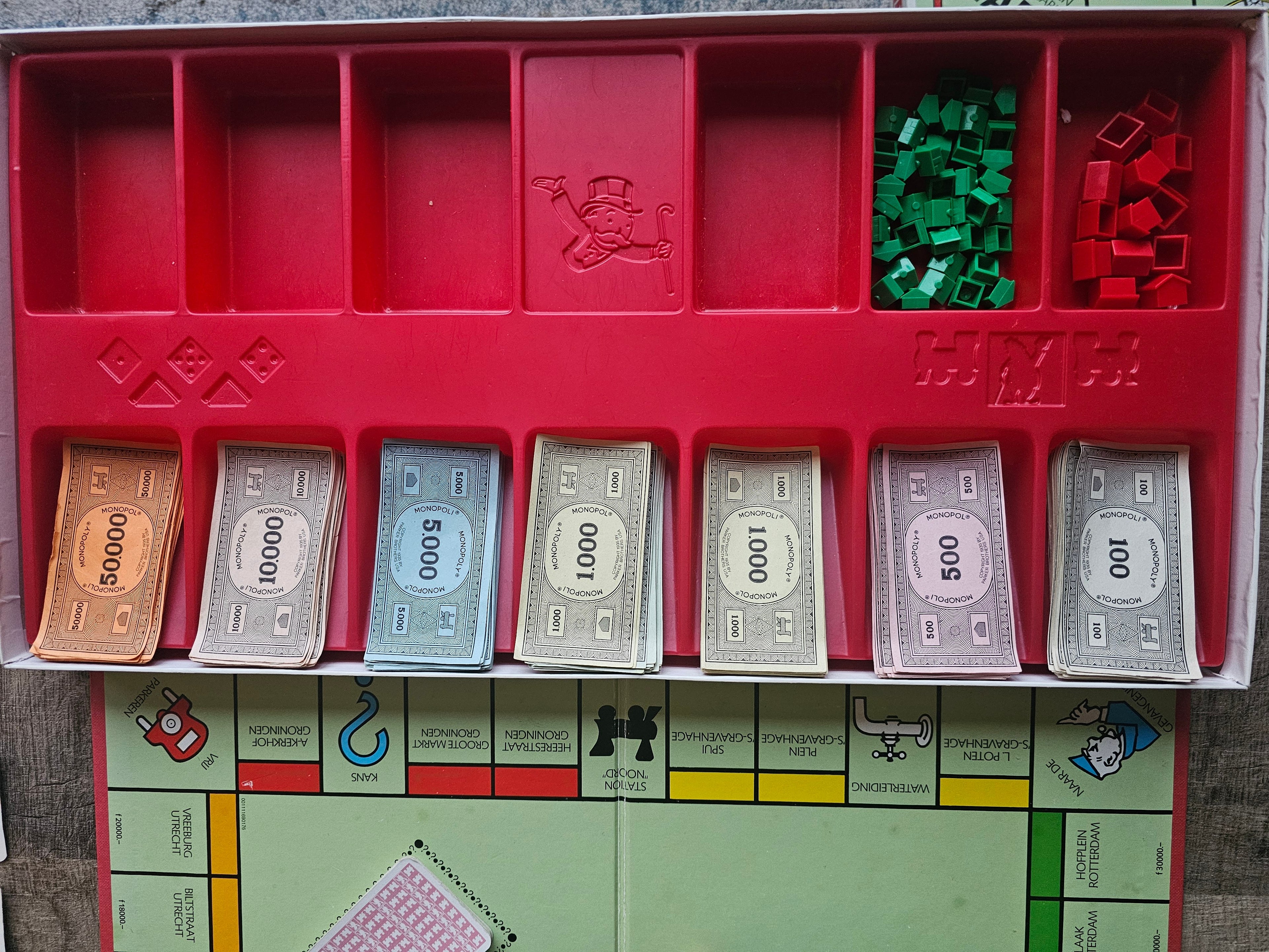 Monopoly Parker editie Nederlands met gulden en metalen pionnen