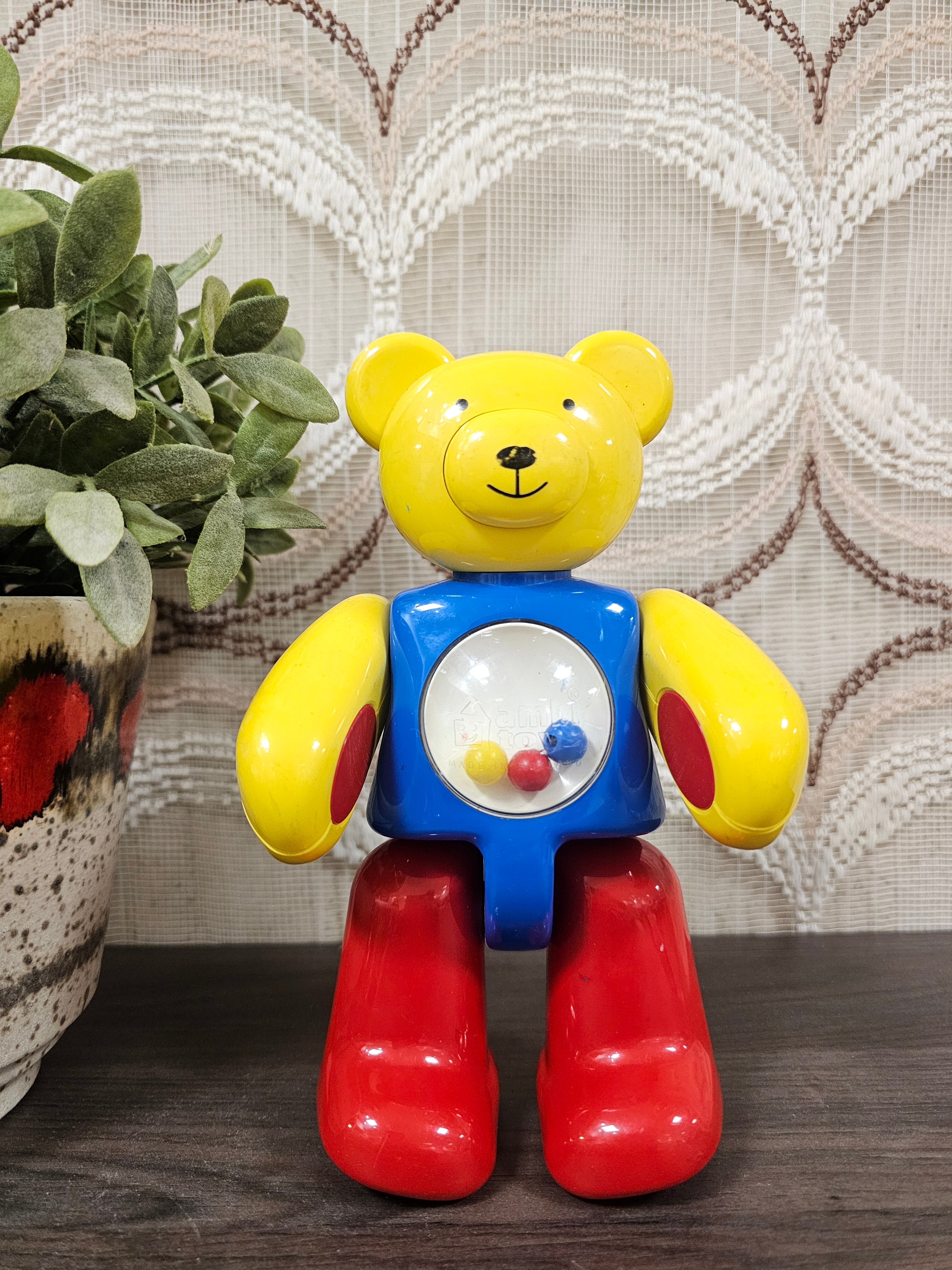 Ambi Toys Action Teddy vintage rammelaar beer