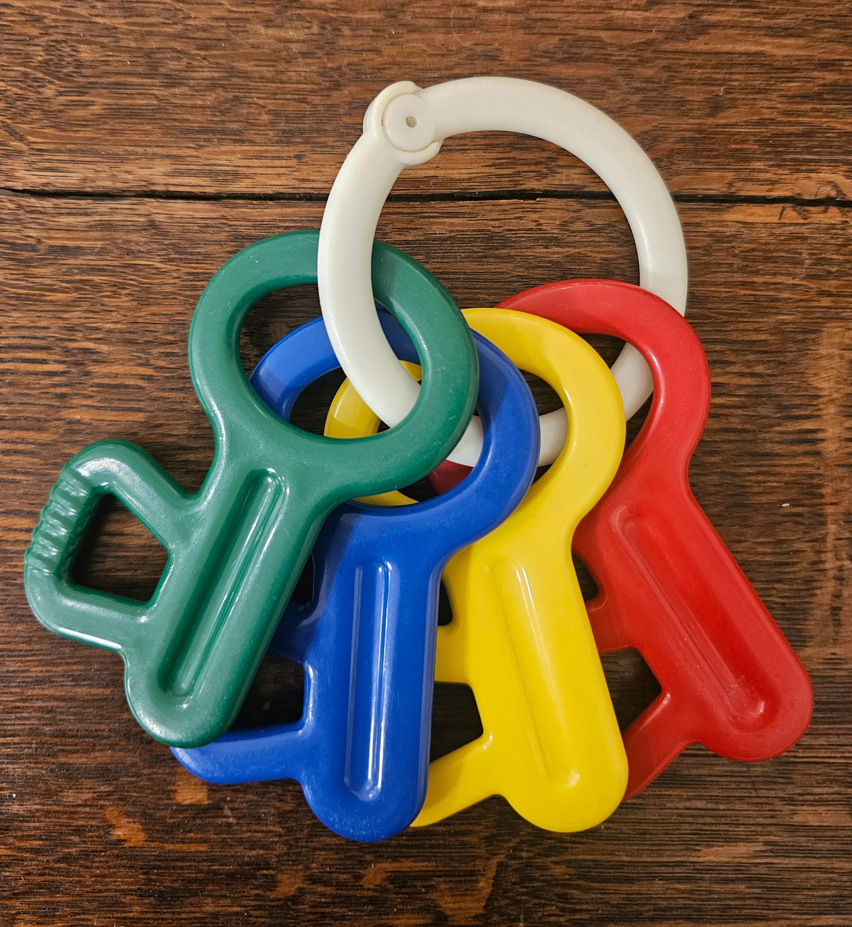 Ambi Toys sleutels aan witte ring jaren ’70/’80