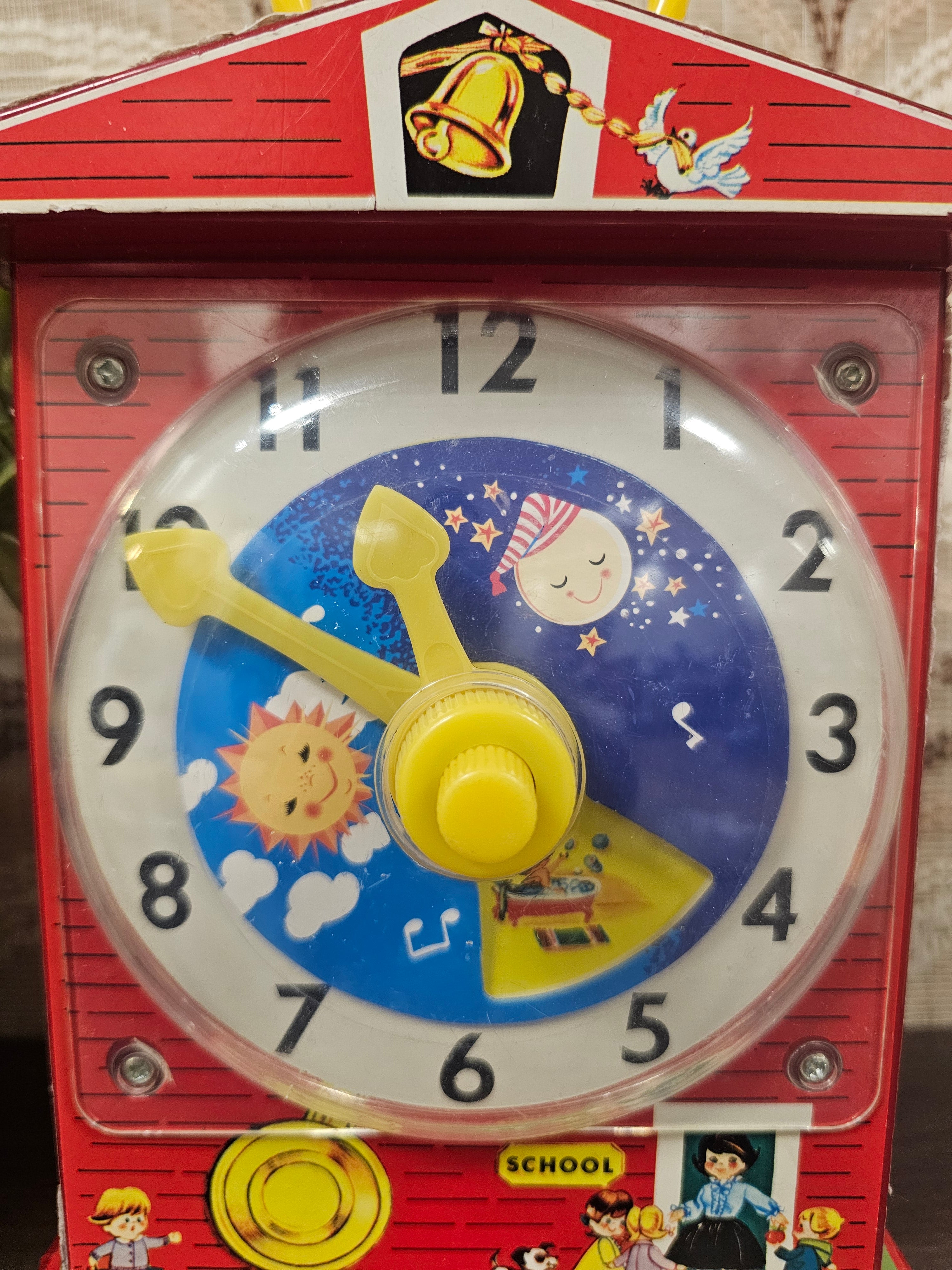 Fisher Price music box teaching clock
