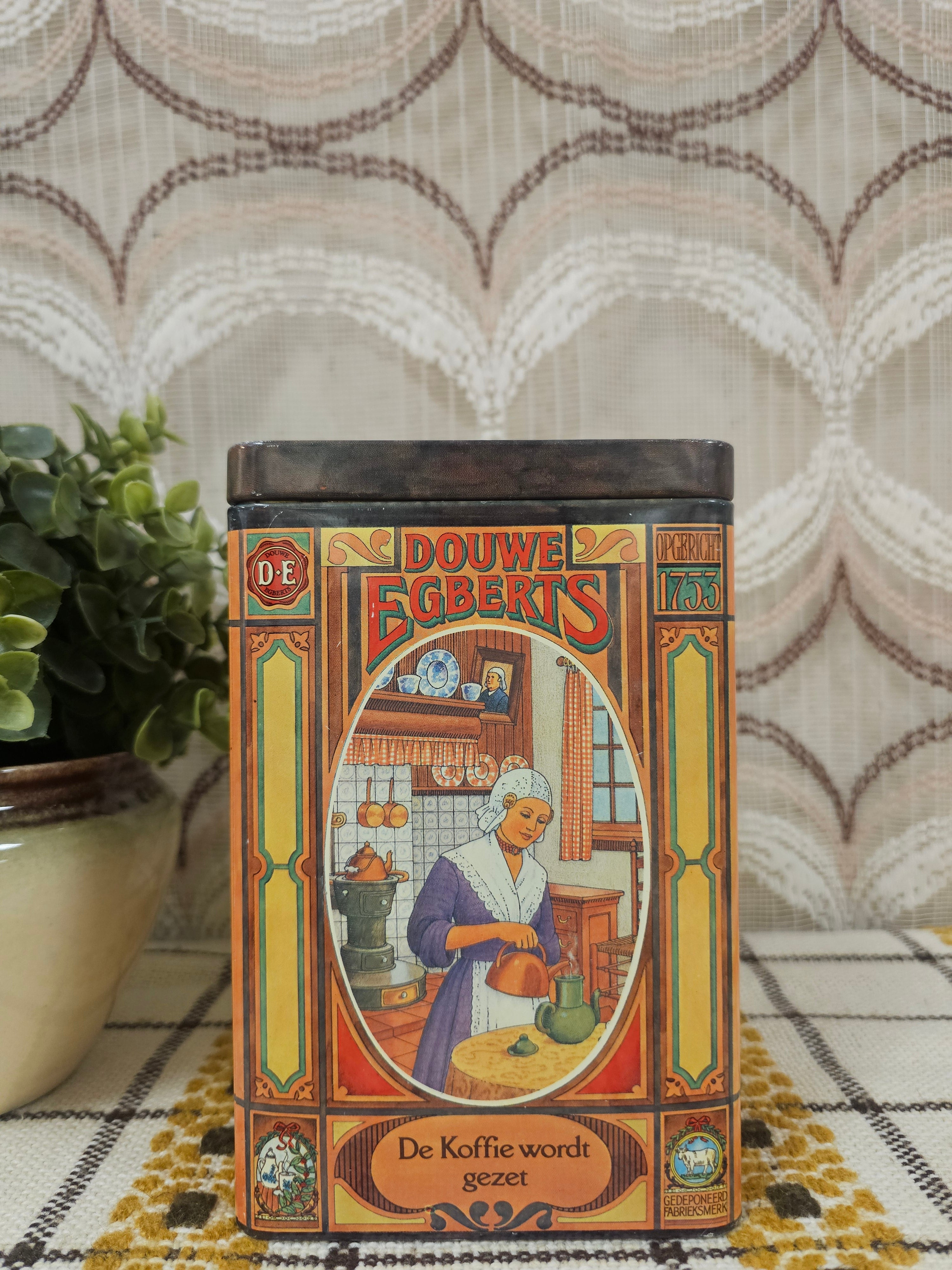 Douwe Egberts koffie bewaar blik