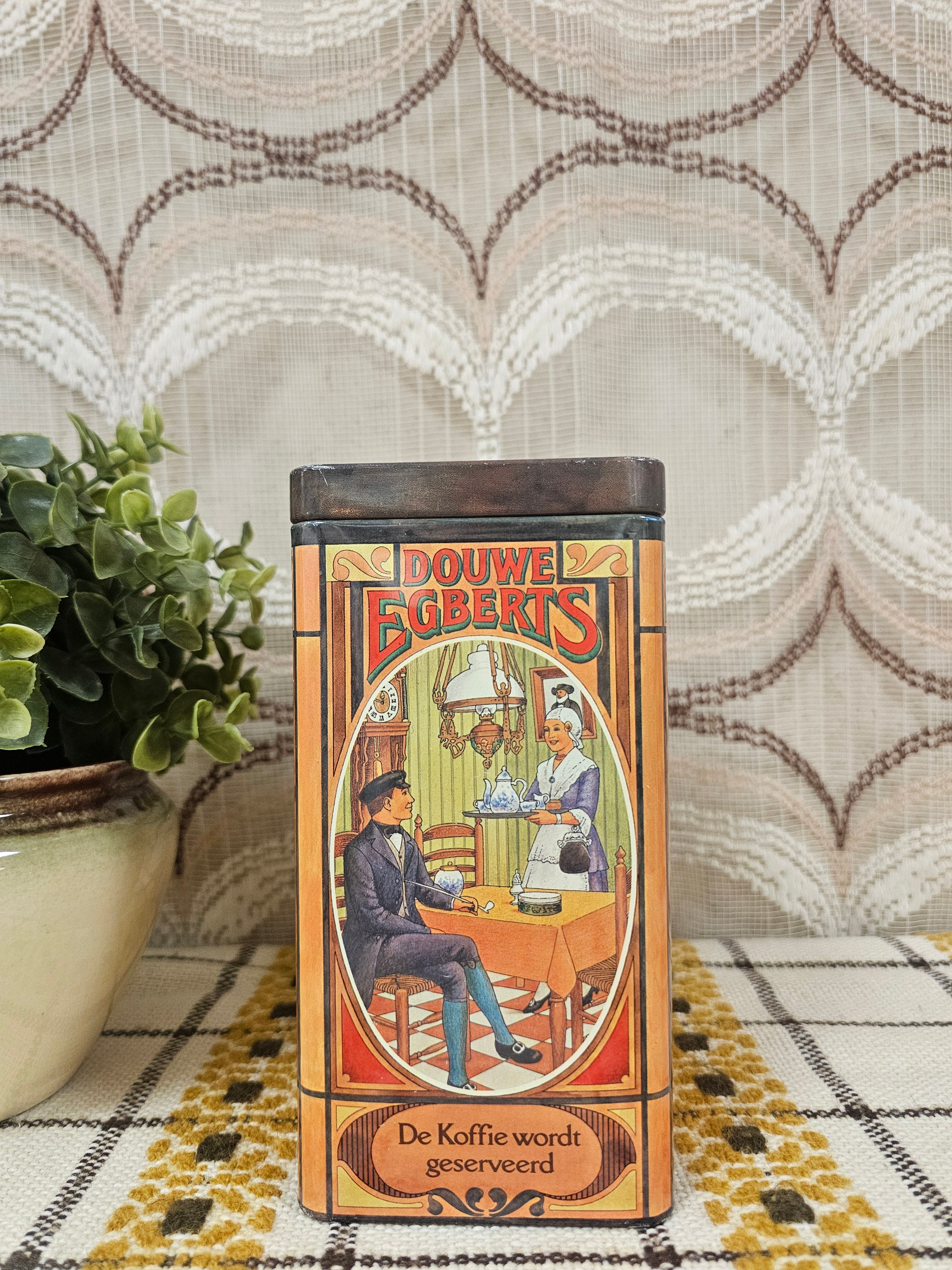 Douwe Egberts koffie bewaar blik